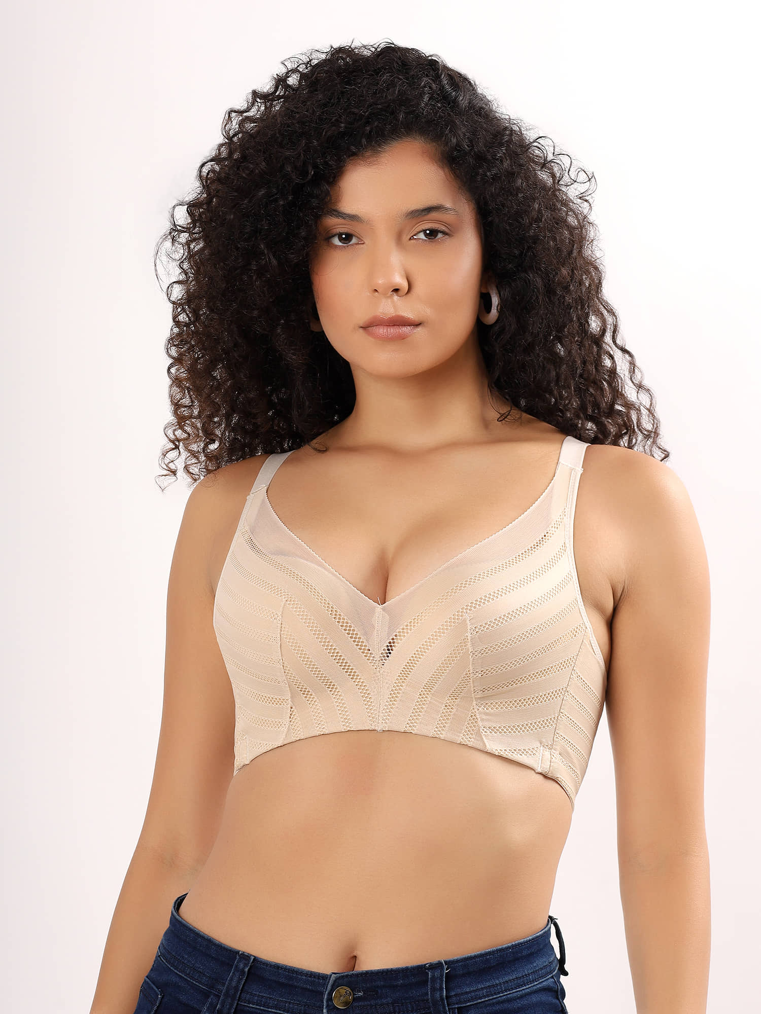 PARKHA Pack of 1 Polyester Heavily Padded Push Up Bra For Women ( Beige )