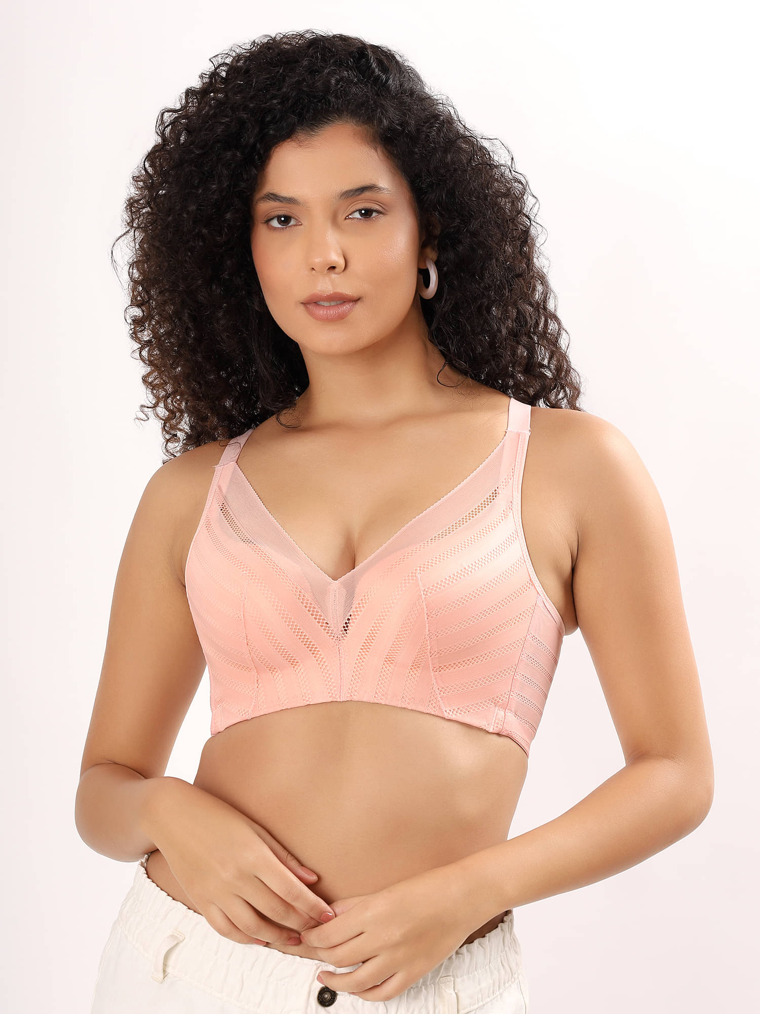     			PARKHA Pack of 1 Polyester Heavily Padded Push Up Bra For Women ( Pink )