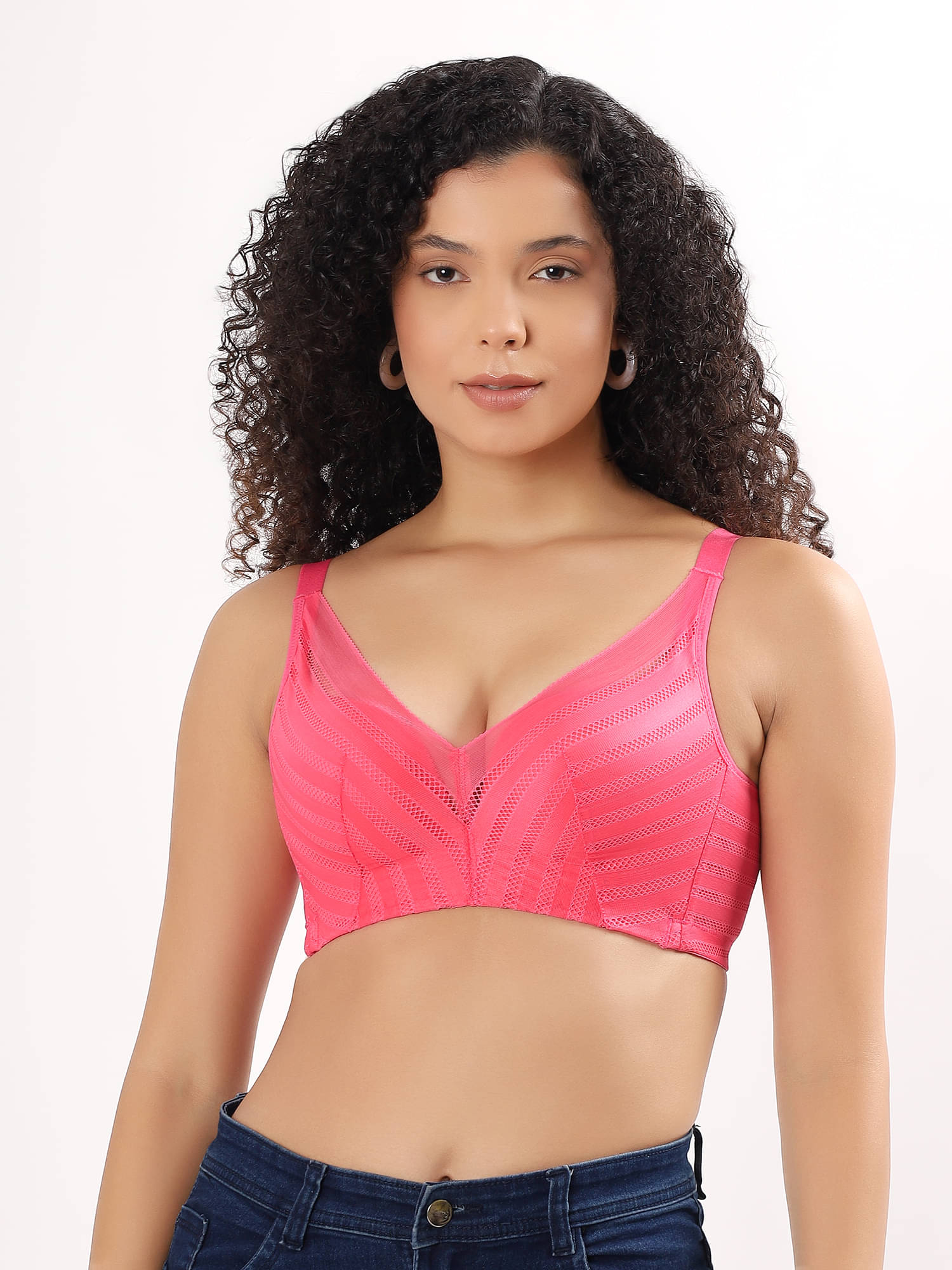     			PARKHA Pack of 1 Polyester Heavily Padded Push Up Bra For Women ( Fluorescent Pink )