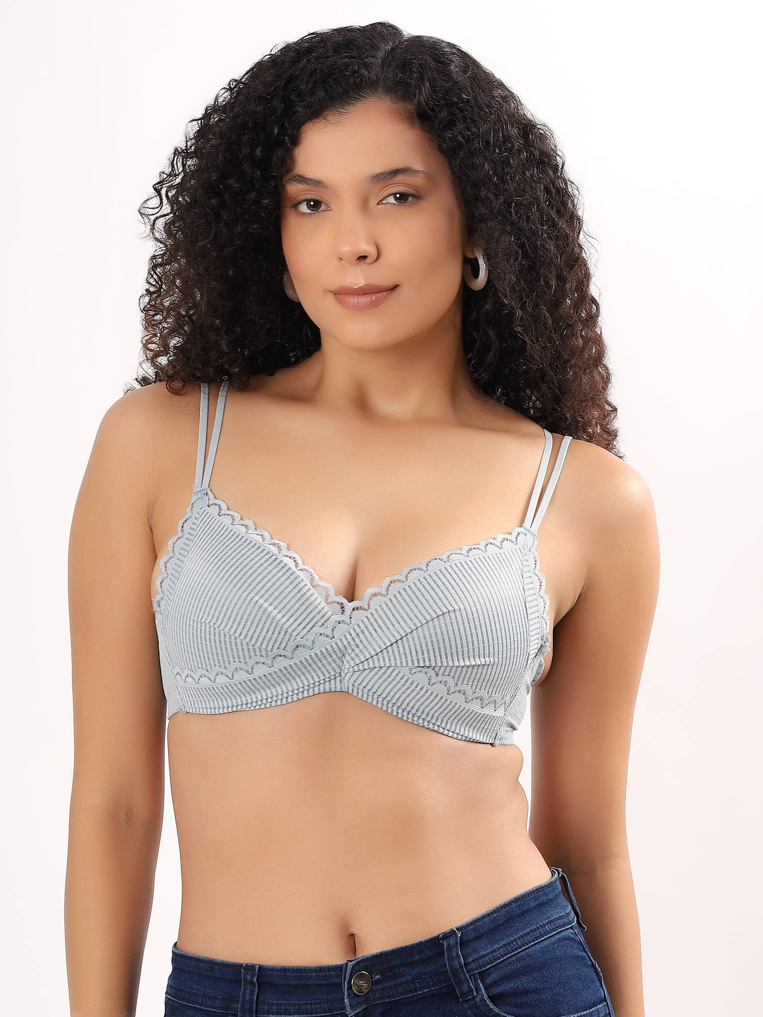     			PARKHA Pack of 1 Polyester Heavily Padded Push Up Bra For Women ( Blue )