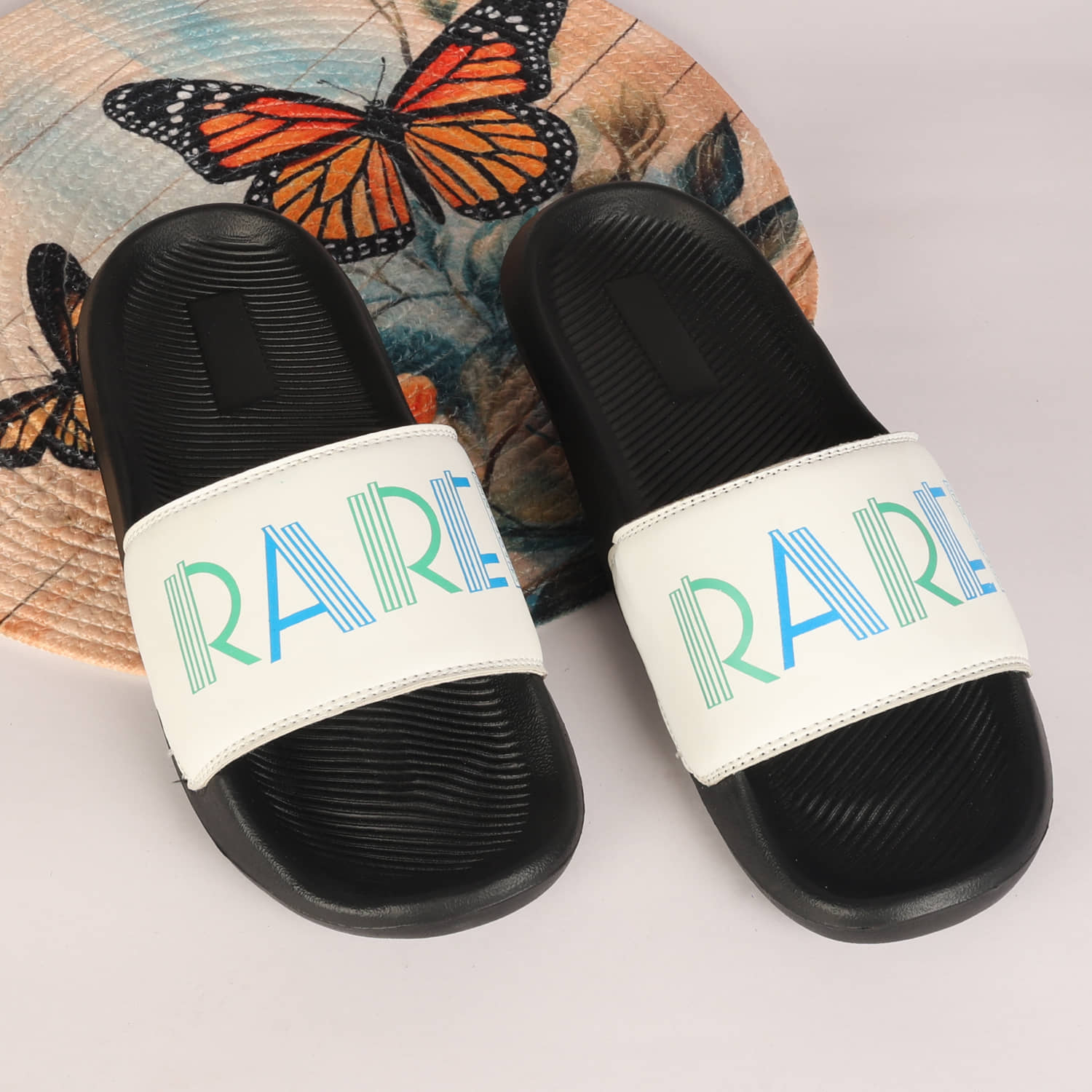 PERY PAO White Men's Slide Flip Flop
