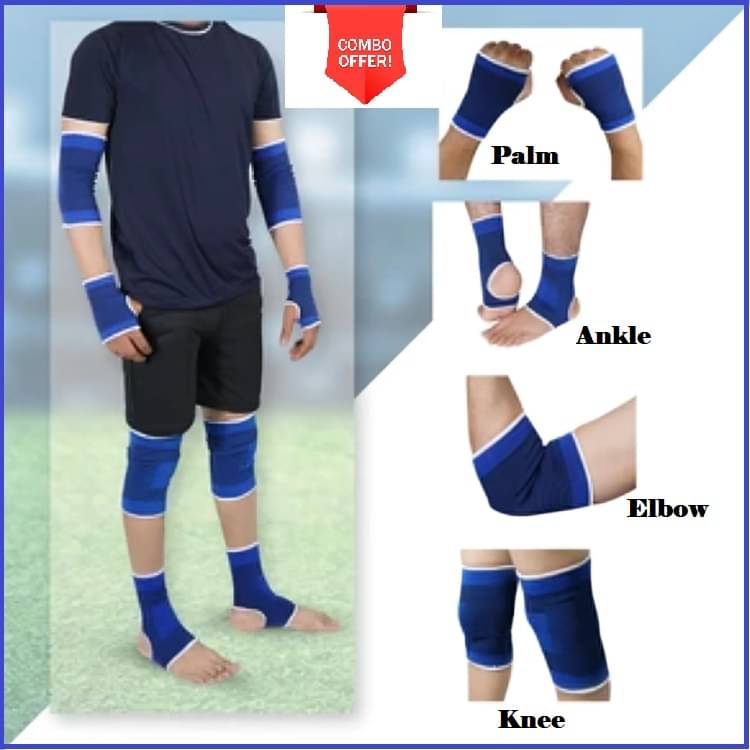 Purple Dust Knee, Palm, Ankle, Elbow Supporter for Surgical and Sports Activity Like Hockey Bike Crossfit Provides Relief from Joint Pain Combo Purple Dust Knee, Palm, Ankle, Elbow Supporter for Surgical and Sports Activity Like Hockey Bike Crossfit Provides Relief from Joint Pain Combo