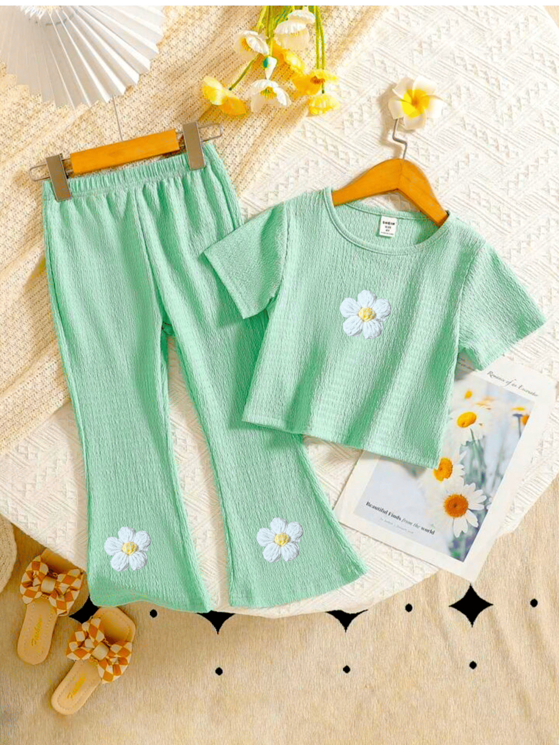     			R.POLO Pack of 1 Girls Cotton Blend T-shirt & Pants ( Green )