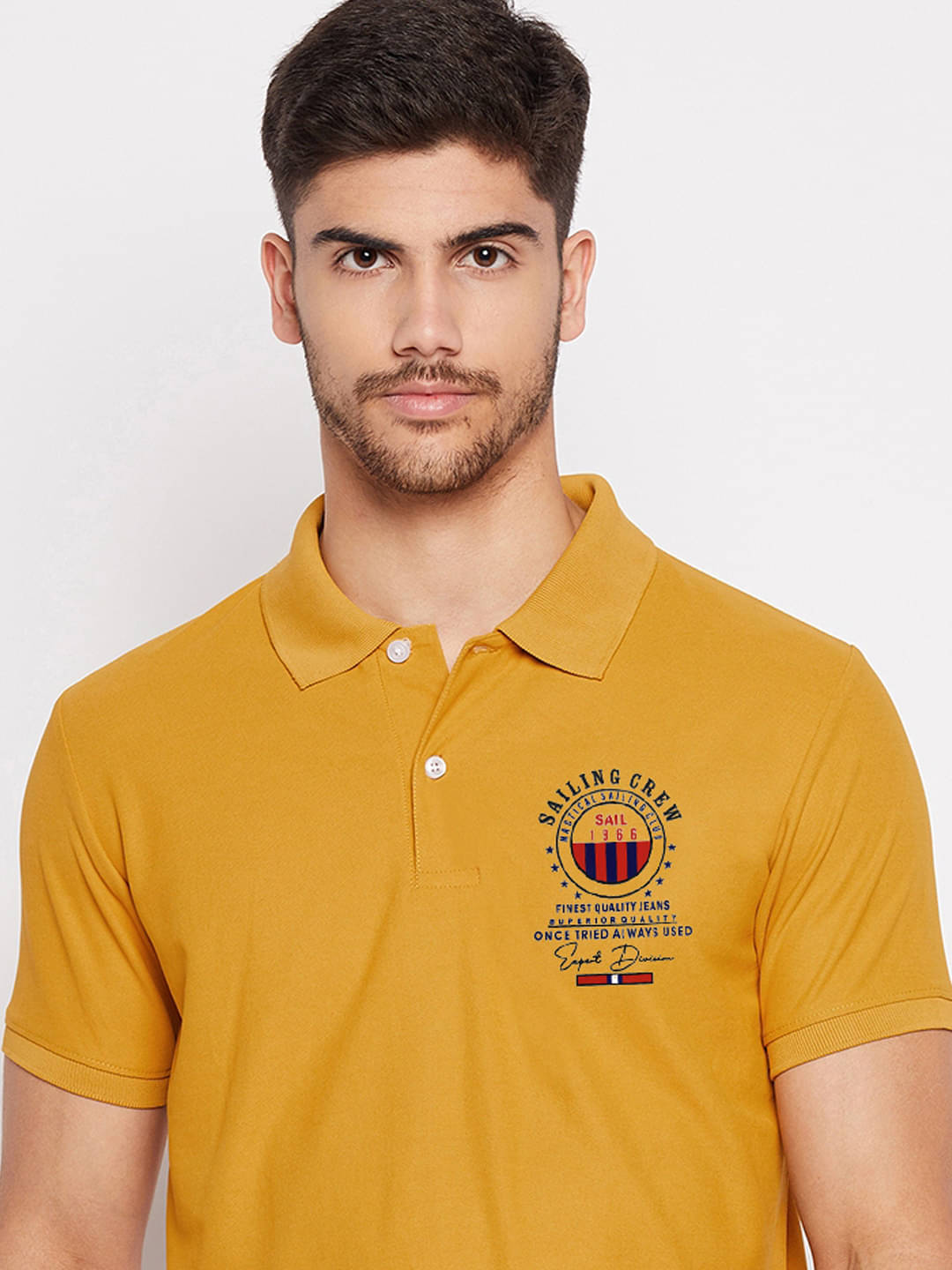 Riss Men Polyester Regular Fit Solid Polo T Shirt ( Mustard ) Riss Men Polyester Regular Fit Solid Polo T Shirt ( Mustard )