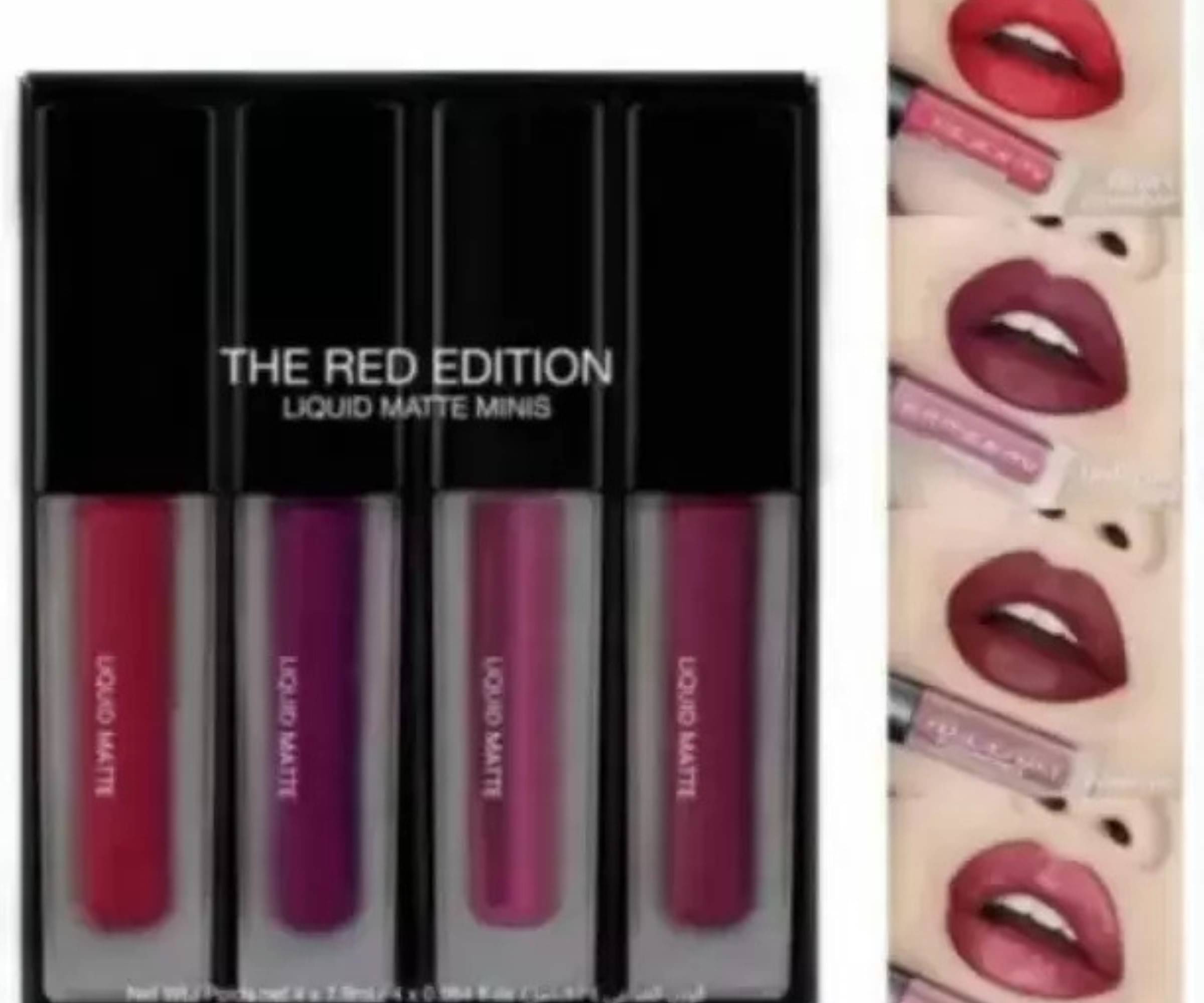     			SHEFFO Multi Matte Long Lasting Liquid Lipstick ( Pack of 4 )