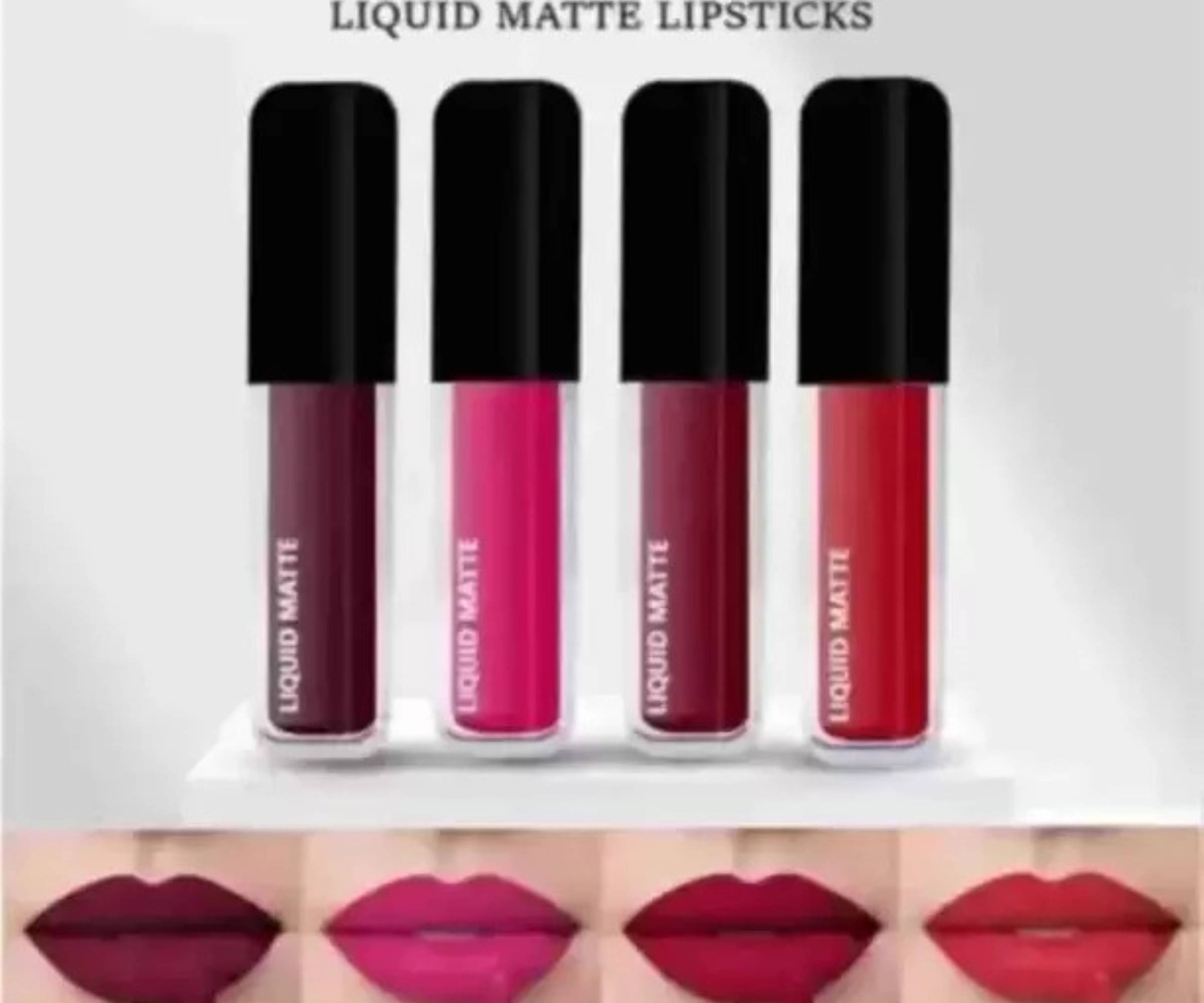     			SHEFFO Multi Matte Long Lasting Liquid Lipstick ( Pack of 4 )