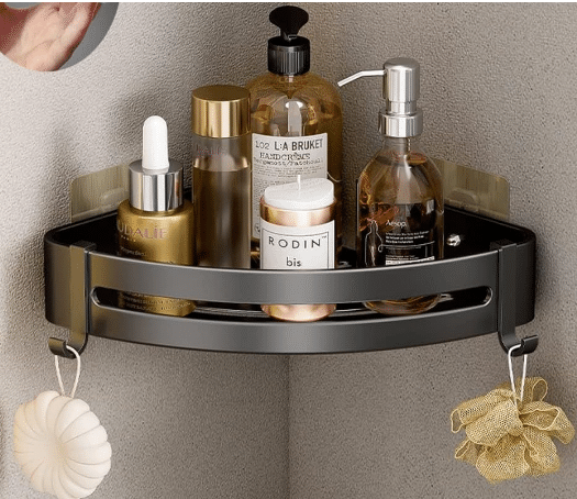 Self-Adhesive Aluminium Bathroom Corner Shelf Rack Bathroom Corner Organizer Stand Bathroom Organisers Storage Racks Bathroom Shelf/Shelves Corner (Queen)(Pack of 1) Self-Adhesive Aluminium Bathroom Corner Shelf Rack Bathroom Corner Organizer Stand Bathroom Organisers Storage Racks Bathroom Shelf/Shelves Corner (Queen)(Pack of 1)