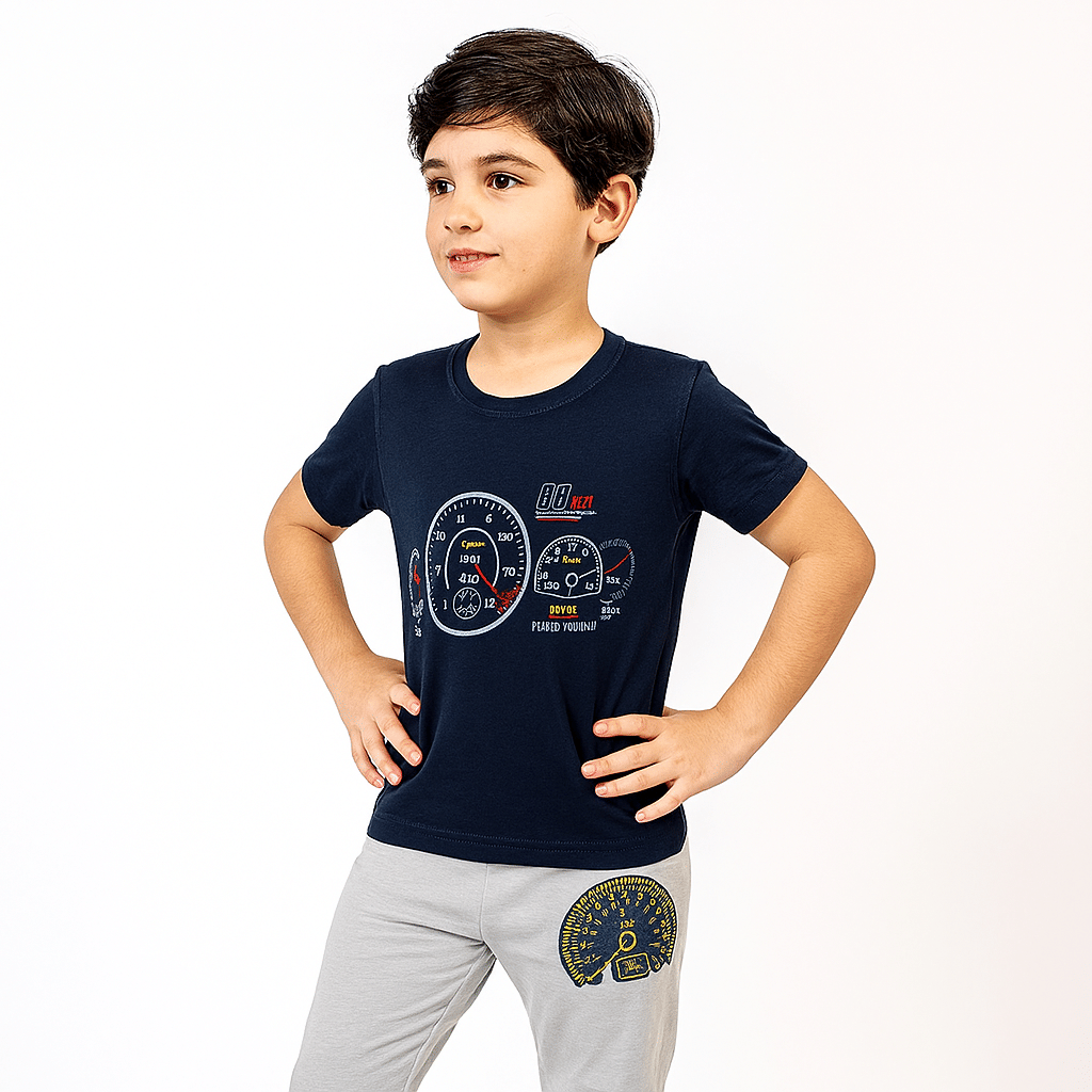 Tring Pack of 1 Boys Cotton Blend T-Shirt & Trackpants Set ( Black )     			Tring Pack of 1 Boys Cotton Blend T-Shirt & Trackpants Set ( Black )