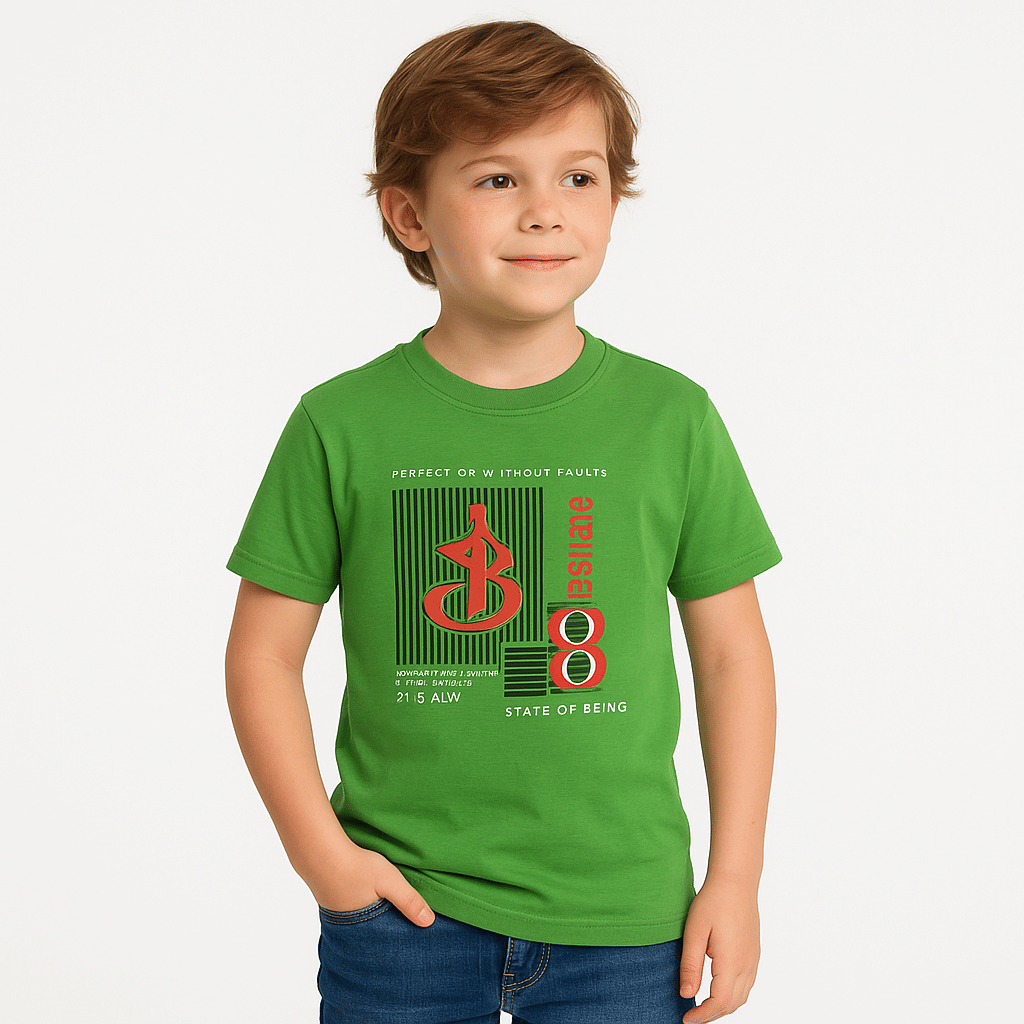     			Tring Pack of 1 Boys Cotton Blend T-Shirt ( Green )