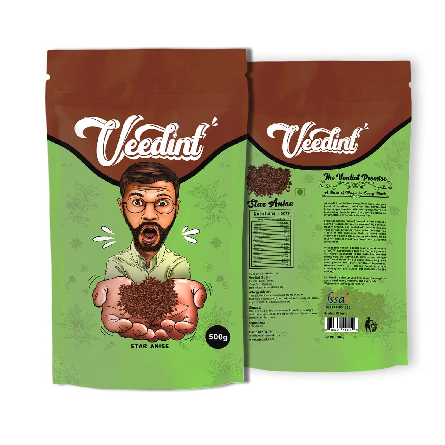 VeeDInt Star Anise, 1 Kg, Whole Chakri Phool, Badhiyan Phool,100% Natural 1 kg VeeDInt Star Anise, 1 Kg, Whole Chakri Phool, Badhiyan Phool,100% Natural 1 kg