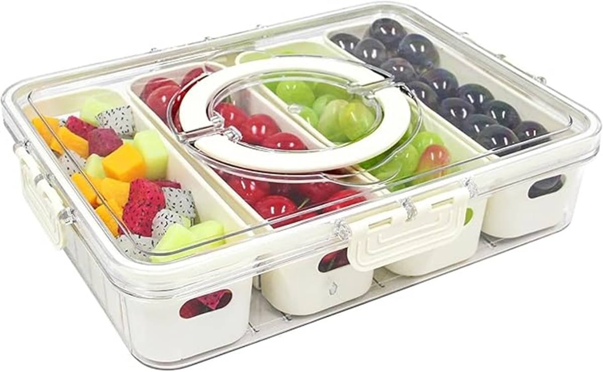     			analog kichenware Spice/Fruit/Veggie Plastic White Multi-Purpose Container ( Set of 1 )