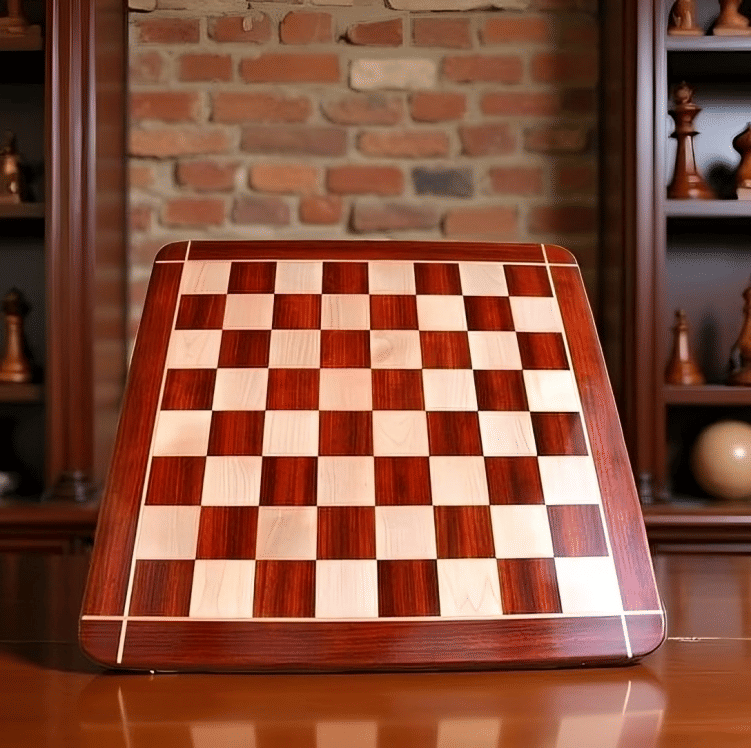ooden Chess Board, 18x18 inches, Red Paddock and Maple Wood ooden Chess Board, 18x18 inches, Red Paddock and Maple Wood