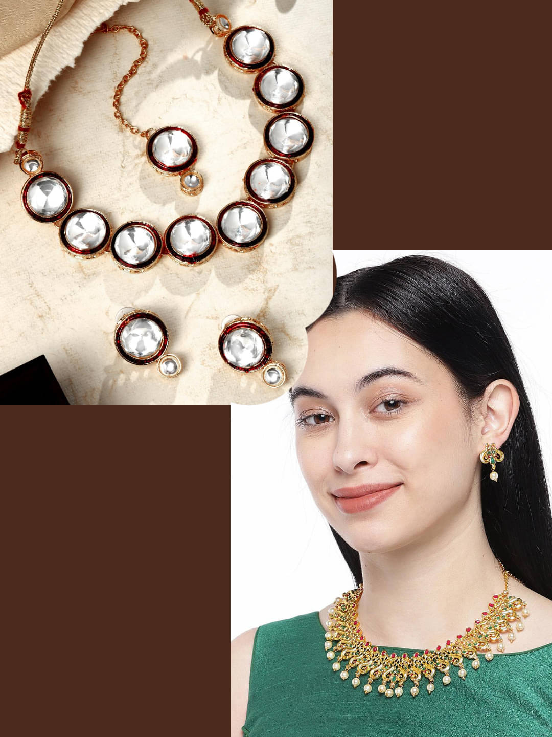     			Asmitta Jewellery Multi Color Alloy Necklace Set ( Pack of 2 )