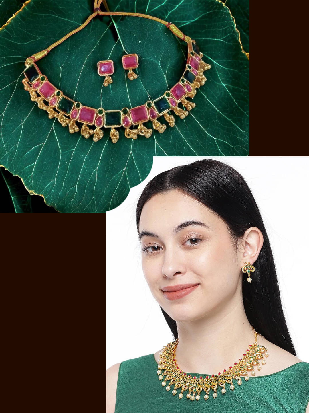 Asmitta Jewellery Multi Color Alloy Necklace Set ( Pack of 2 ) Asmitta Jewellery Multi Color Alloy Necklace Set ( Pack of 2 )