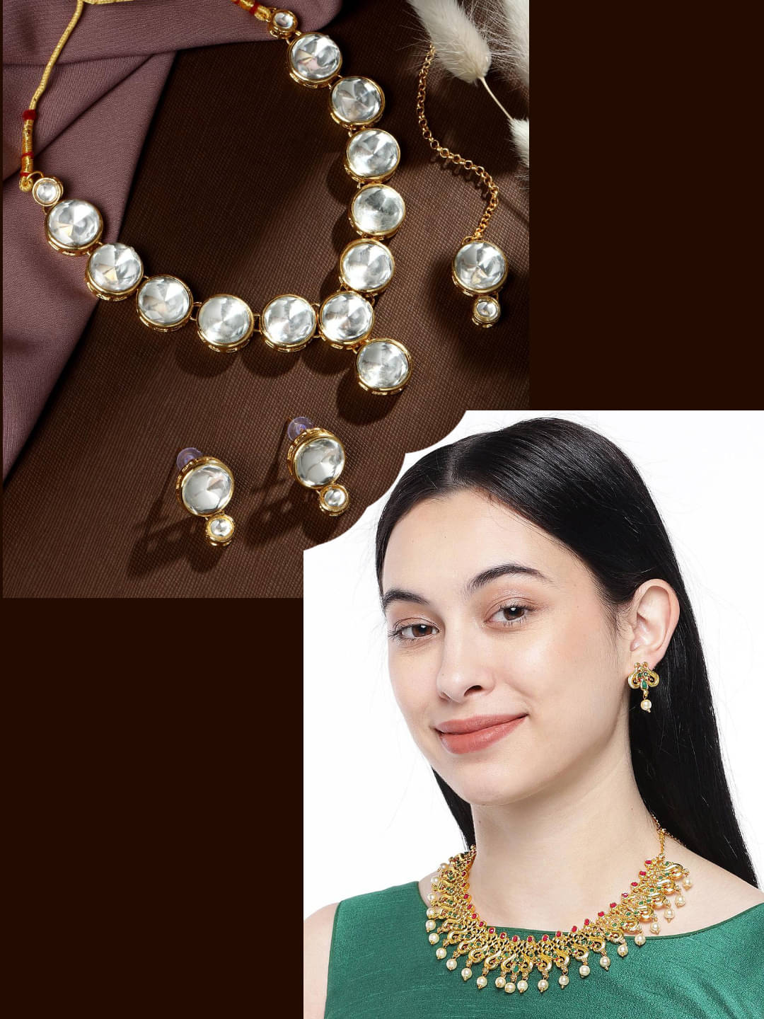     			Asmitta Jewellery Multi Color Alloy Necklace Set ( Pack of 2 )