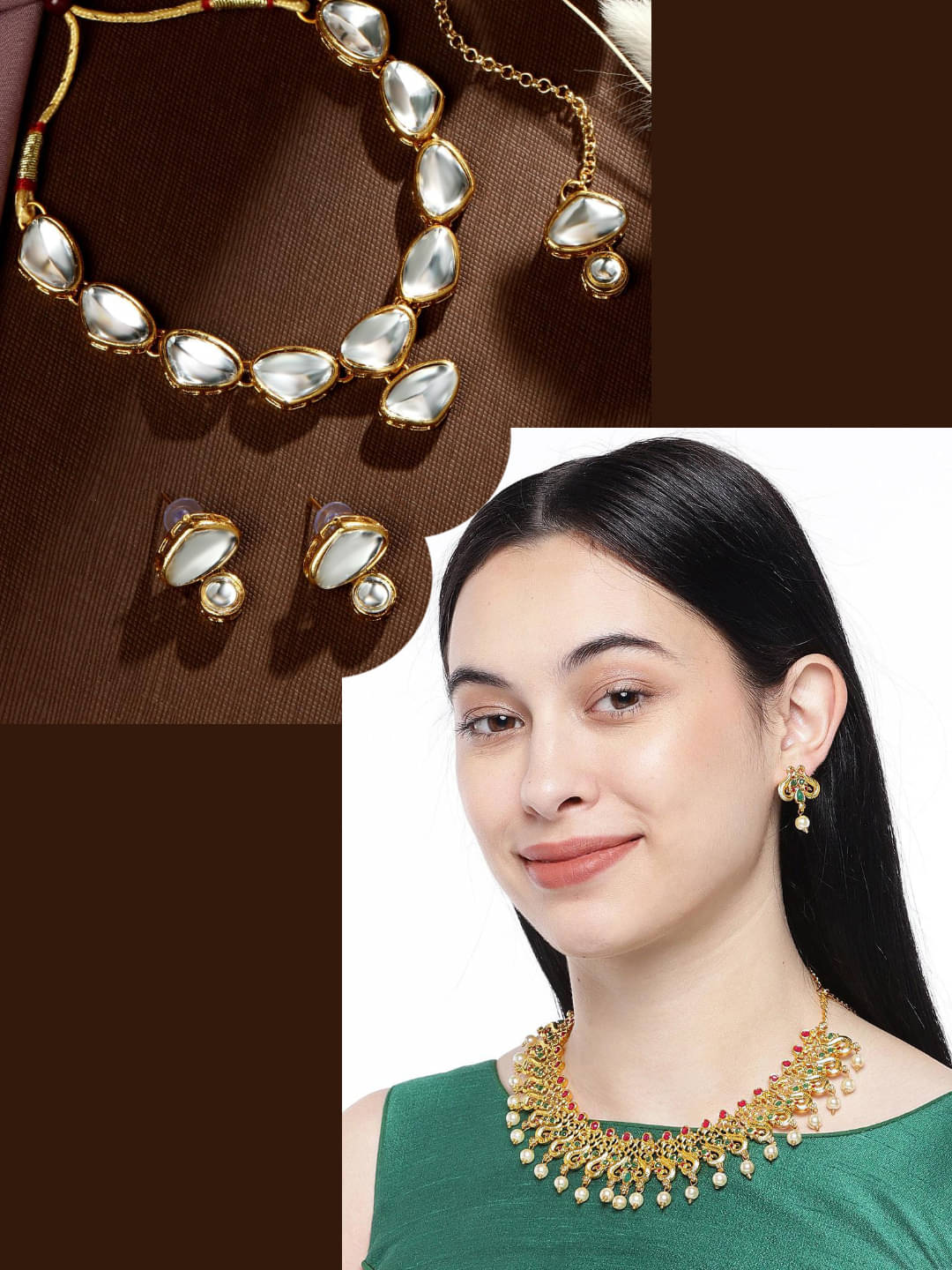 Asmitta Jewellery Multi Color Alloy Necklace Set ( Pack of 2 ) Asmitta Jewellery Multi Color Alloy Necklace Set ( Pack of 2 )