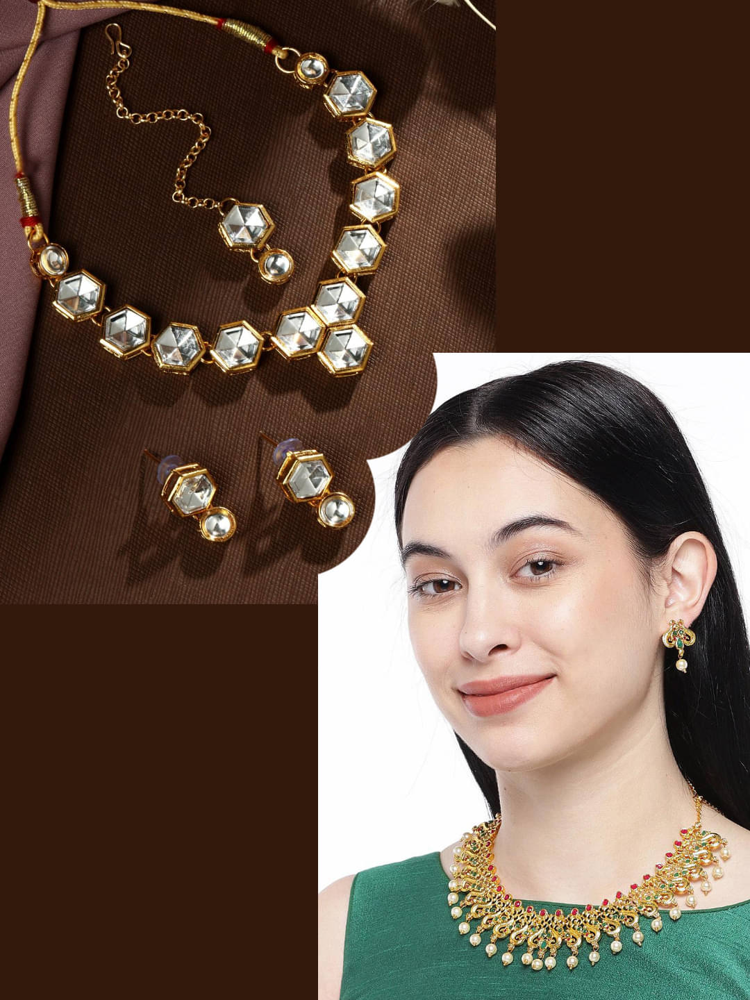     			Asmitta Jewellery Multi Color Alloy Necklace Set ( Pack of 2 )