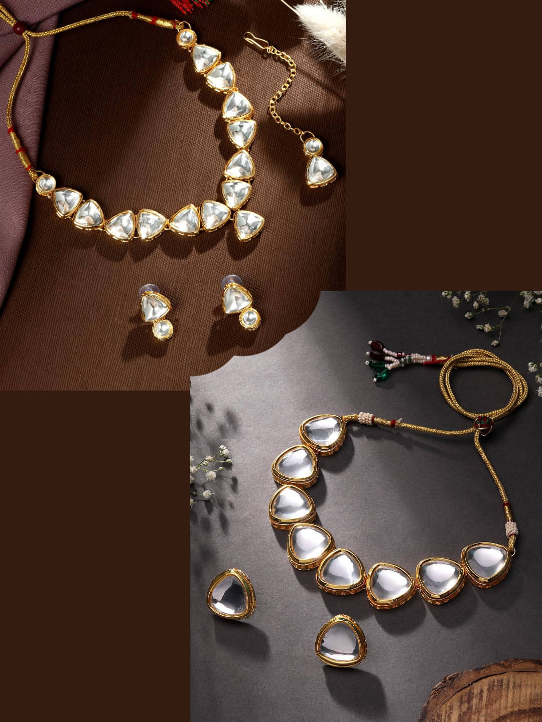     			Asmitta Jewellery Multi Color Alloy Necklace Set ( Pack of 2 )