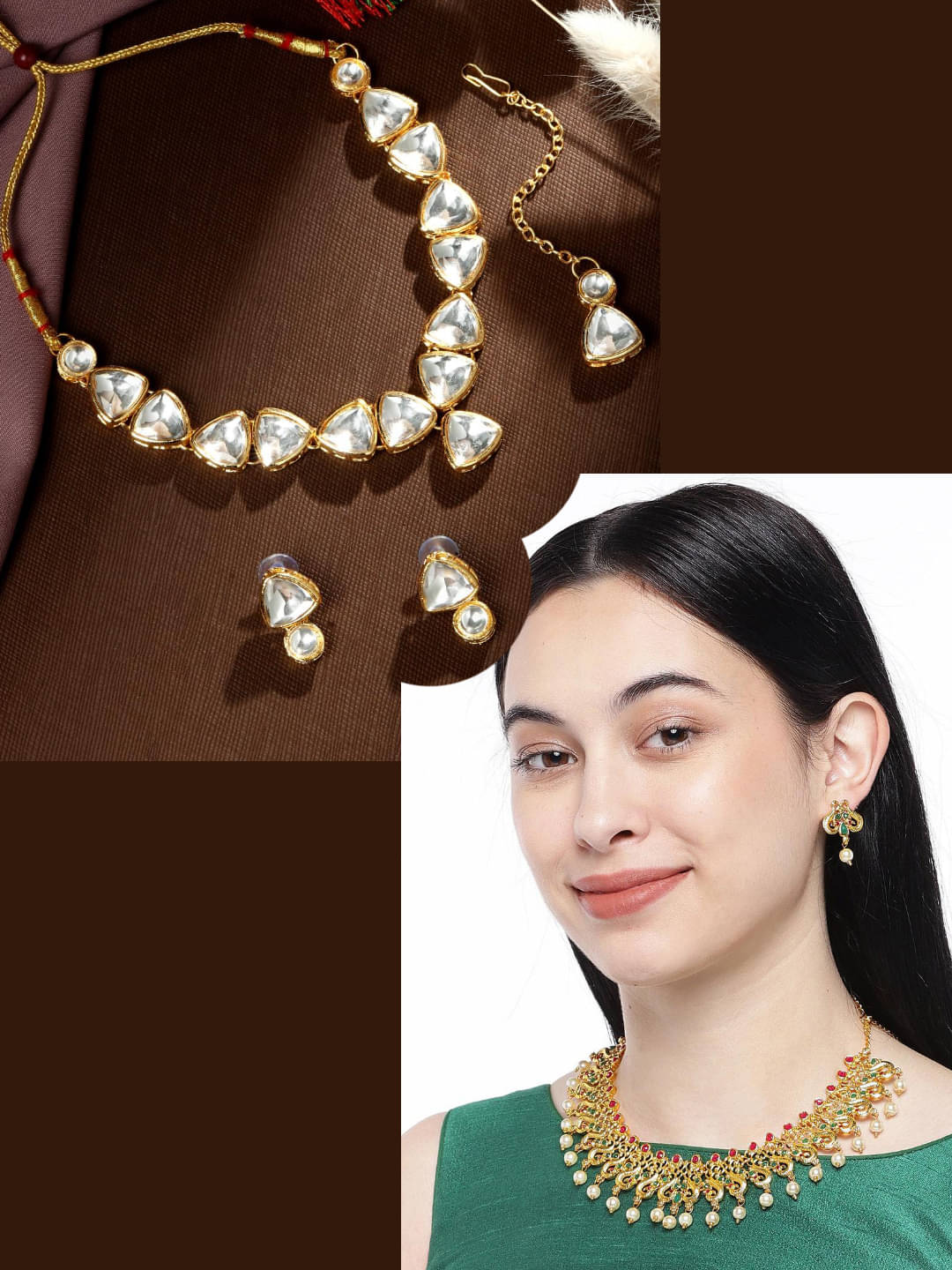 Asmitta Jewellery Multi Color Alloy Necklace Set ( Pack of 2 ) Asmitta Jewellery Multi Color Alloy Necklace Set ( Pack of 2 )