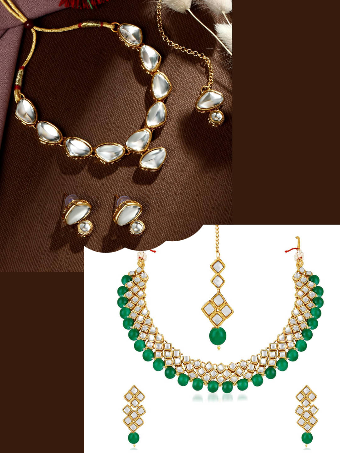 Asmitta Jewellery Multi Color Alloy Necklace Set ( Pack of 2 ) Asmitta Jewellery Multi Color Alloy Necklace Set ( Pack of 2 )