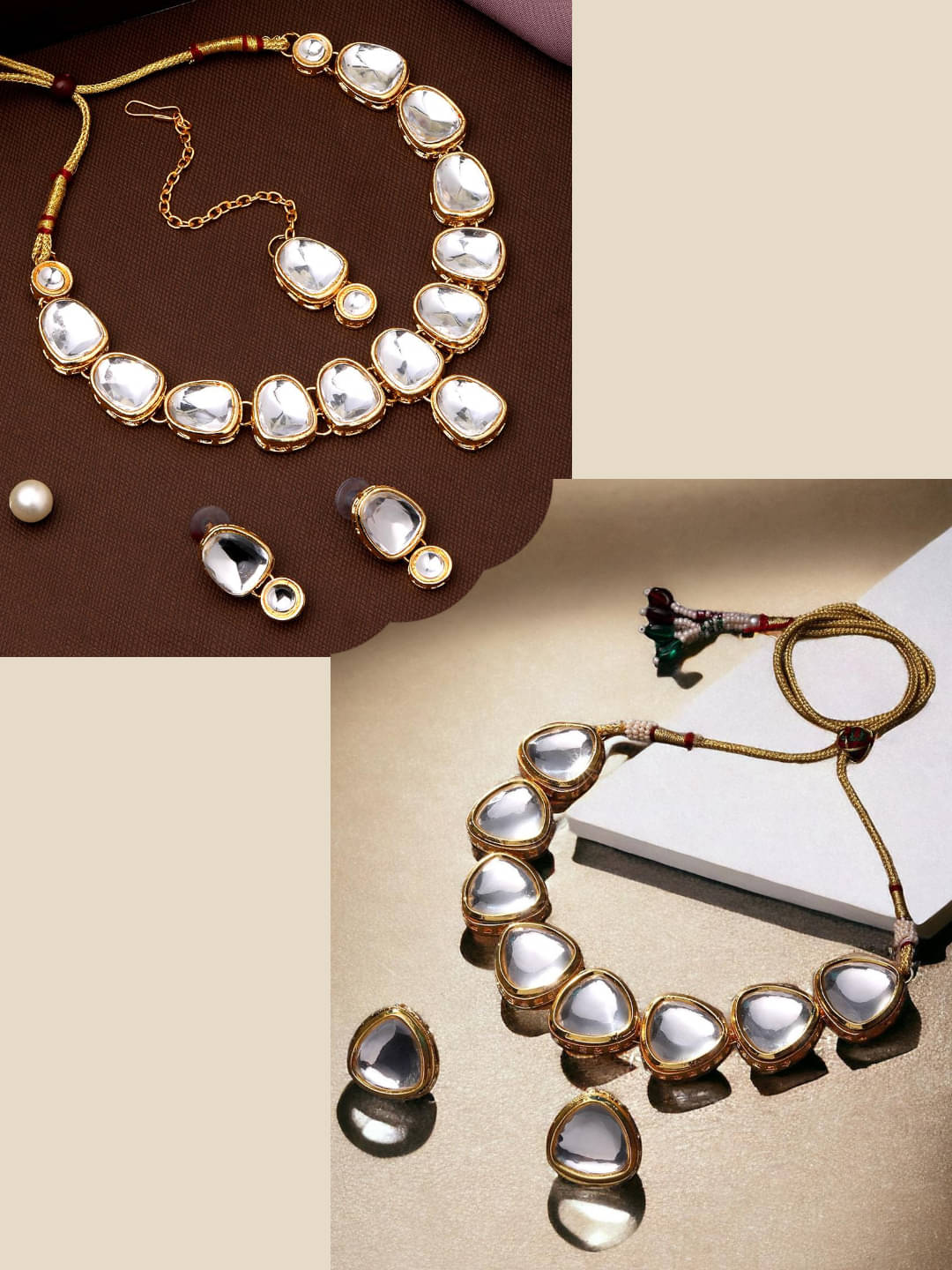     			Asmitta Jewellery Multi Color Alloy Necklace Set ( Pack of 2 )