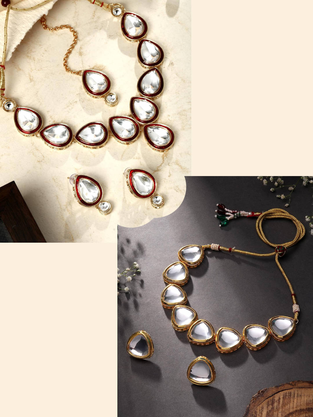     			Asmitta Jewellery Multi Color Alloy Necklace Set ( Pack of 2 )