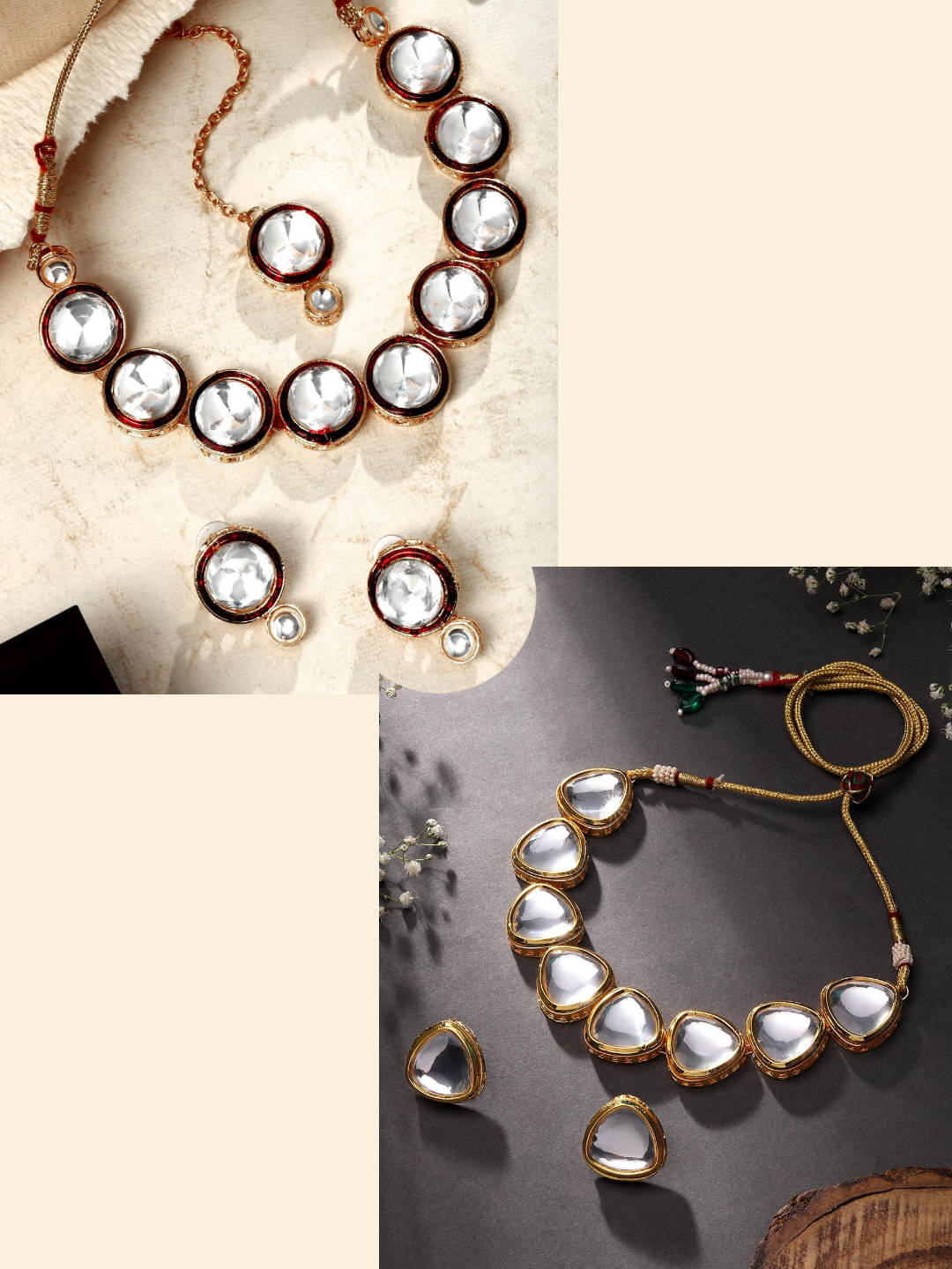     			Asmitta Jewellery Multi Color Alloy Necklace Set ( Pack of 2 )