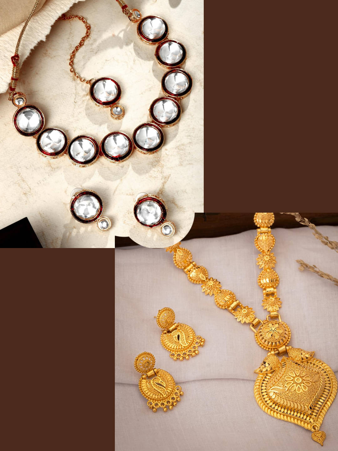     			Asmitta Jewellery Multi Color Alloy Necklace Set ( Pack of 2 )