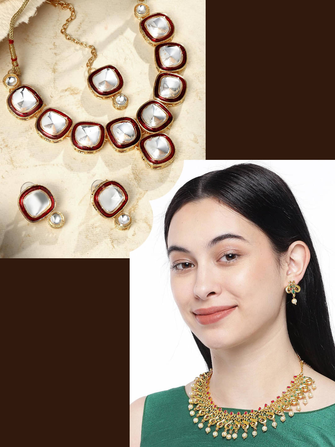     			Asmitta Jewellery Multi Color Alloy Necklace Set ( Pack of 2 )