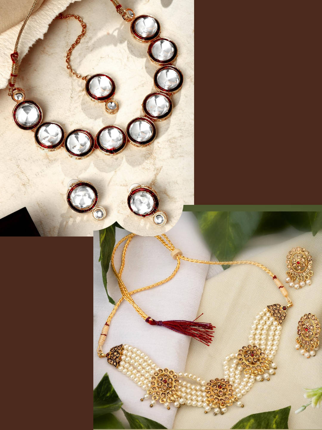     			Asmitta Jewellery Multi Color Alloy Necklace Set ( Pack of 2 )