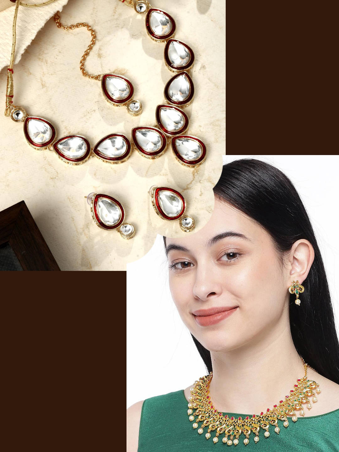     			Asmitta Jewellery Multi Color Alloy Necklace Set ( Pack of 2 )