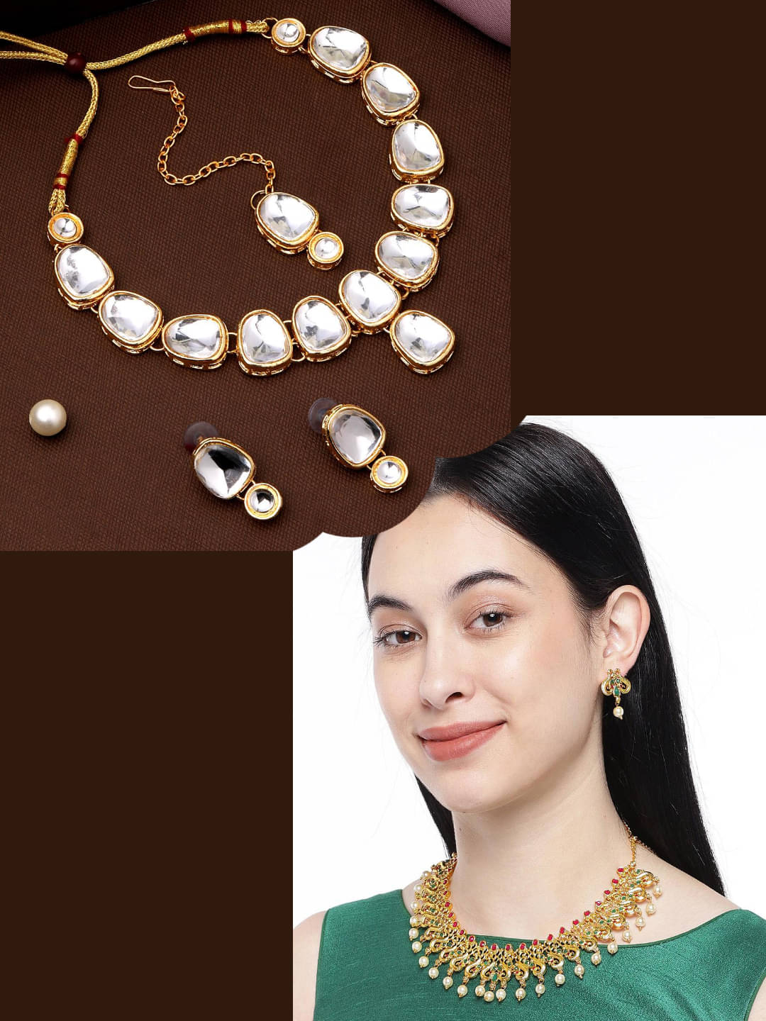 Asmitta Jewellery Multi Color Alloy Necklace Set ( Pack of 2 ) Asmitta Jewellery Multi Color Alloy Necklace Set ( Pack of 2 )