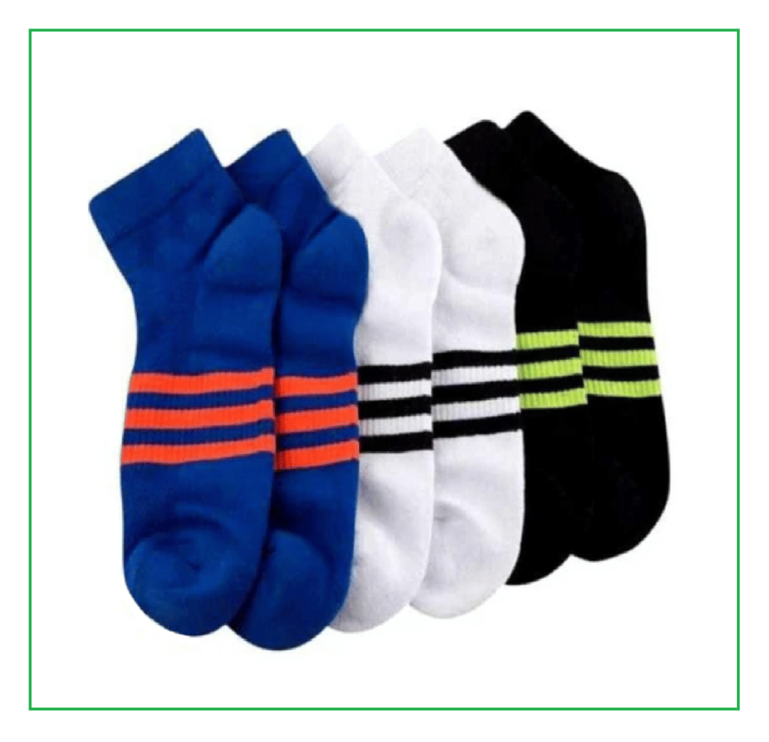 Jiema Pack of 3 Men's Cotton Ankle Length Socks ( Multicolor ) Jiema Pack of 3 Men's Cotton Ankle Length Socks ( Multicolor )