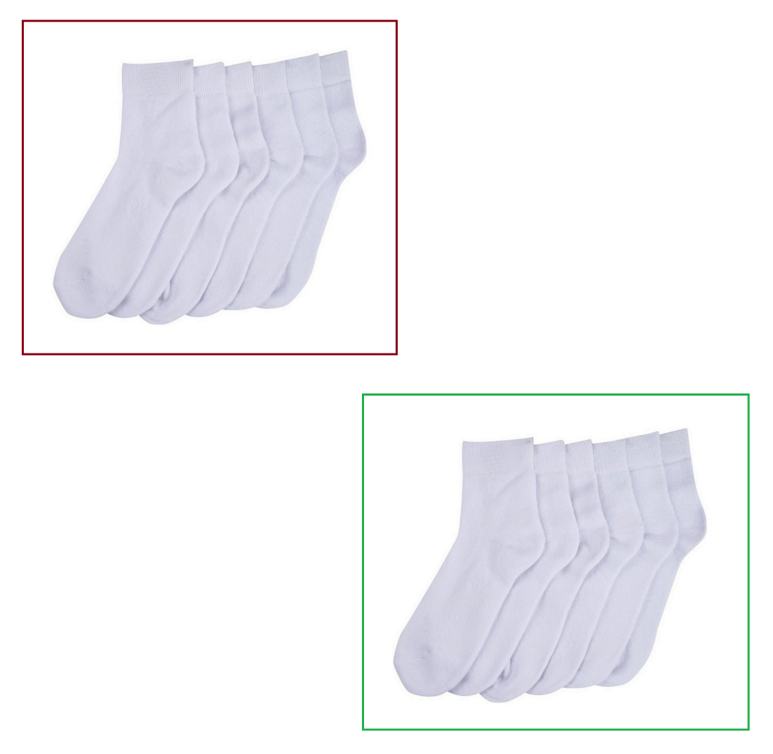 Jiema Pack of 6 Men's Cotton Ankle Length Socks ( White )     			Jiema Pack of 6 Men's Cotton Ankle Length Socks ( White )