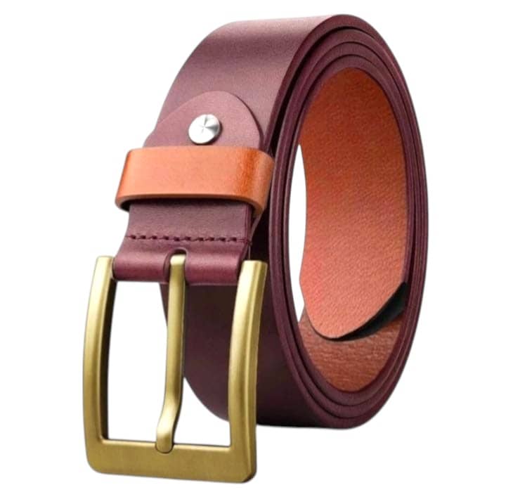 Loopa - Brown 100% Leather Men's Formal Belt ( Pack of 1 )