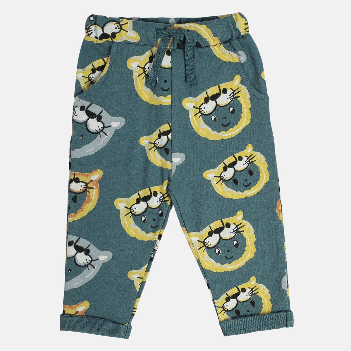     			MINI KLUB Pack of 1 Baby Boys Cotton Trackpant ( Blue )