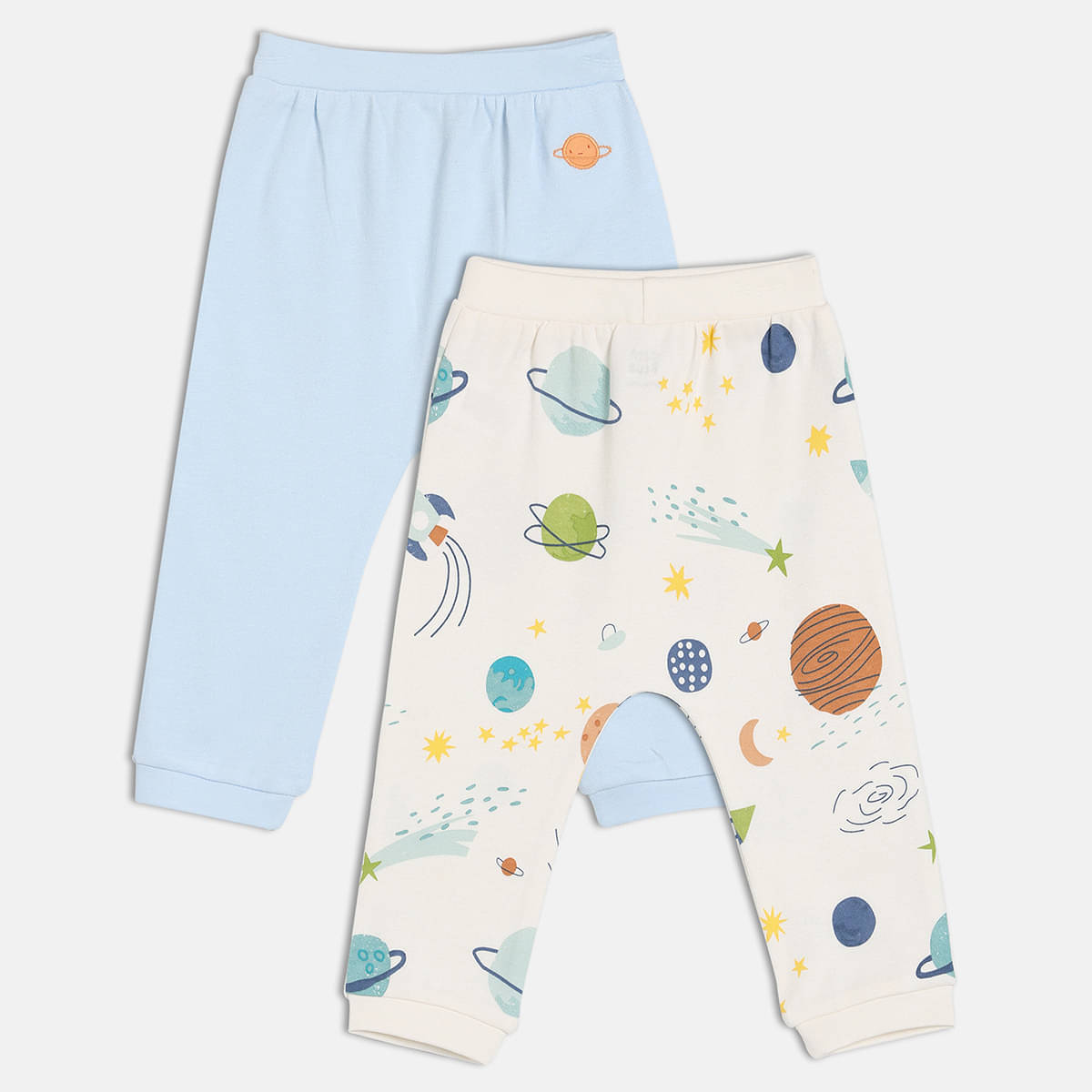     			MINI KLUB Pack of 2 Baby Boys Cotton Trackpant ( Multicolor )
