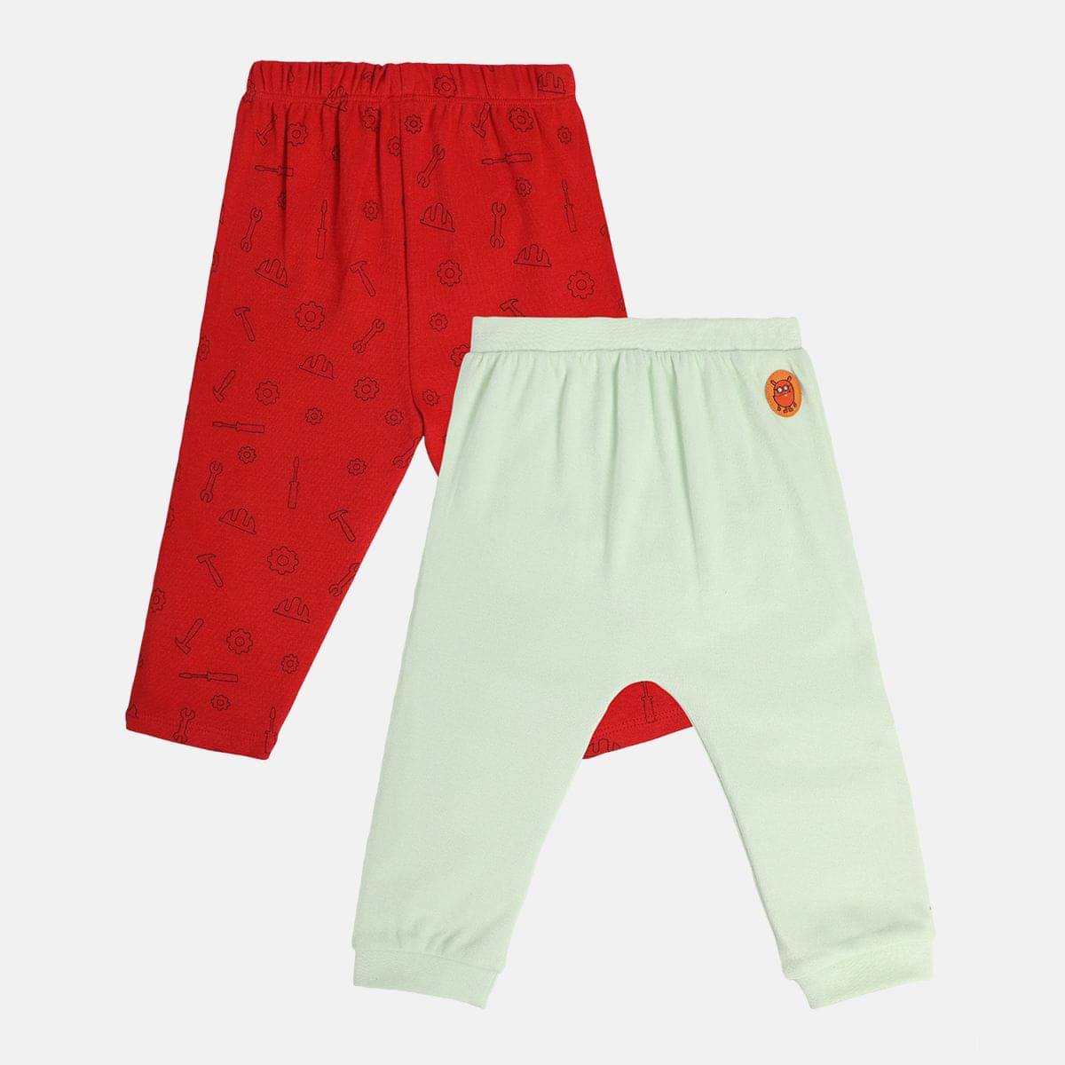     			MINI KLUB Pack of 2 Baby Boys Cotton Trackpant ( Multicolor )