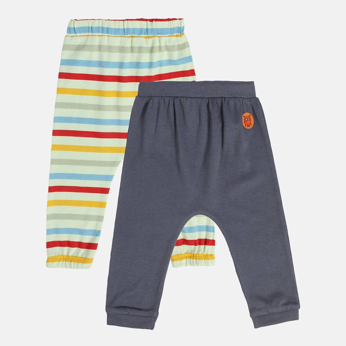     			MINI KLUB Pack of 2 Baby Boys Cotton Trackpant ( Multicolor )