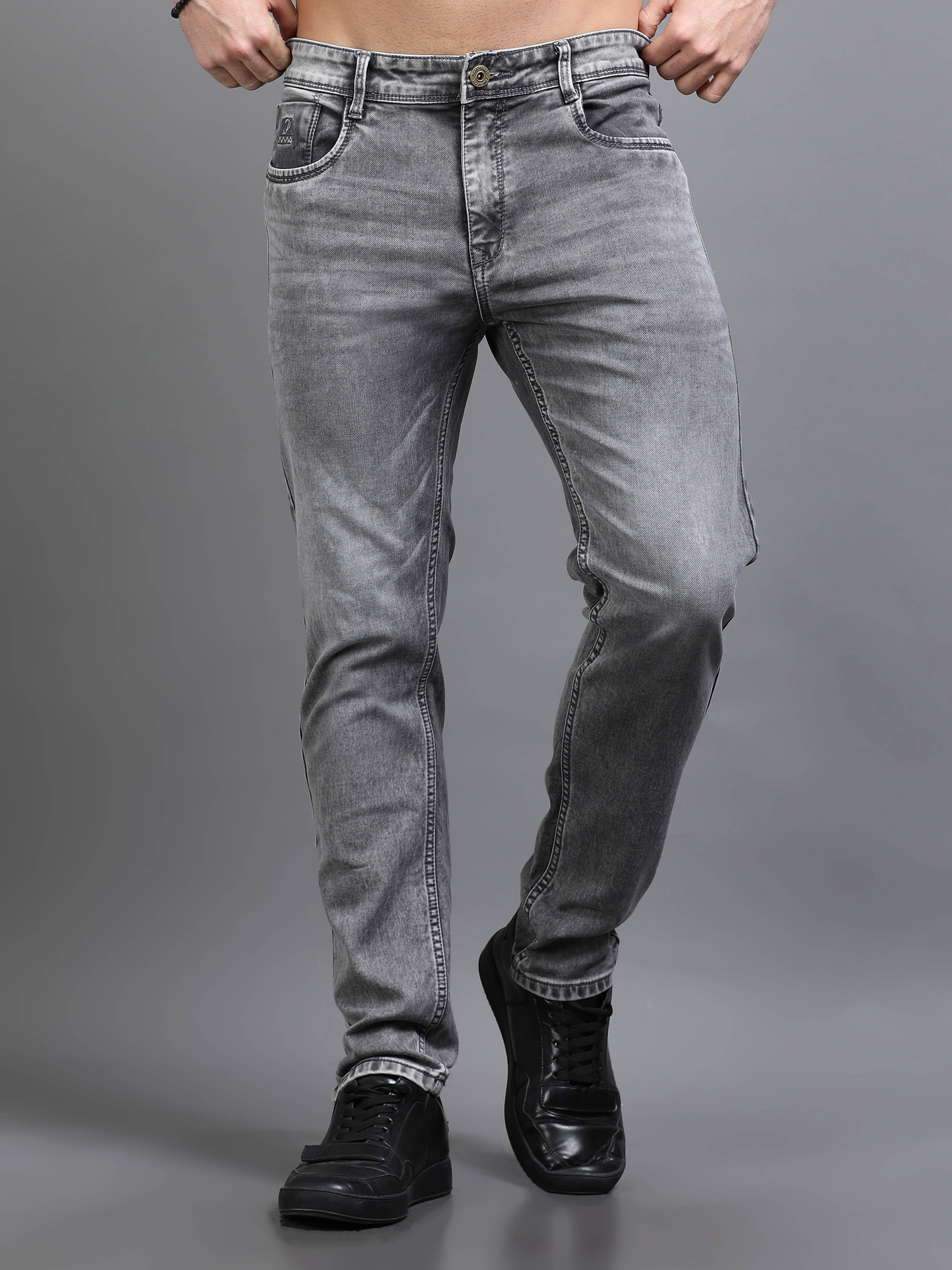     			Paul Street Regular Fit Basic Men's Jeans - Grey ( Pack of 1 )