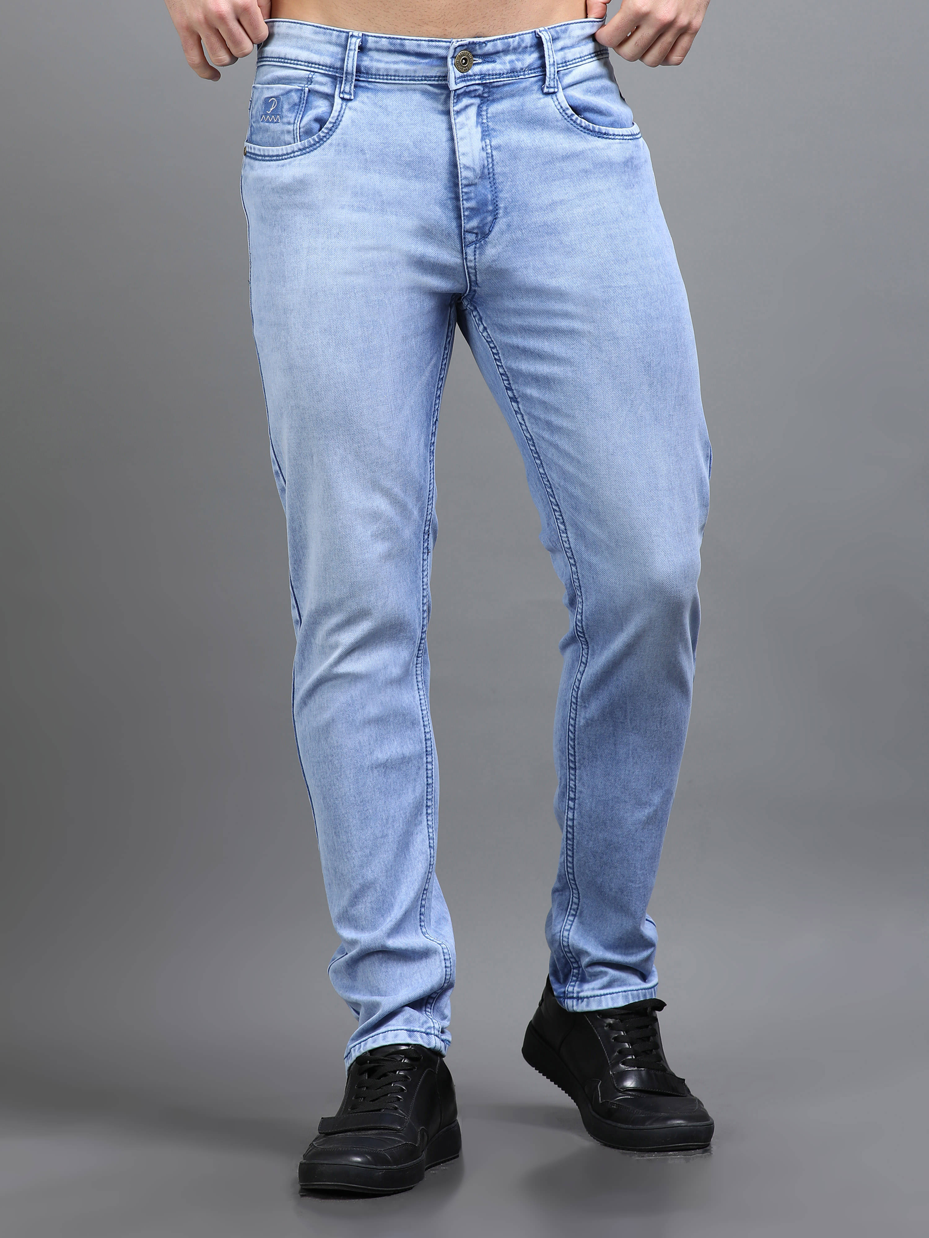 Paul Street Regular Fit Faded Men's Jeans - Light Blue ( Pack of 1 ) Paul Street Regular Fit Faded Men's Jeans - Light Blue ( Pack of 1 )