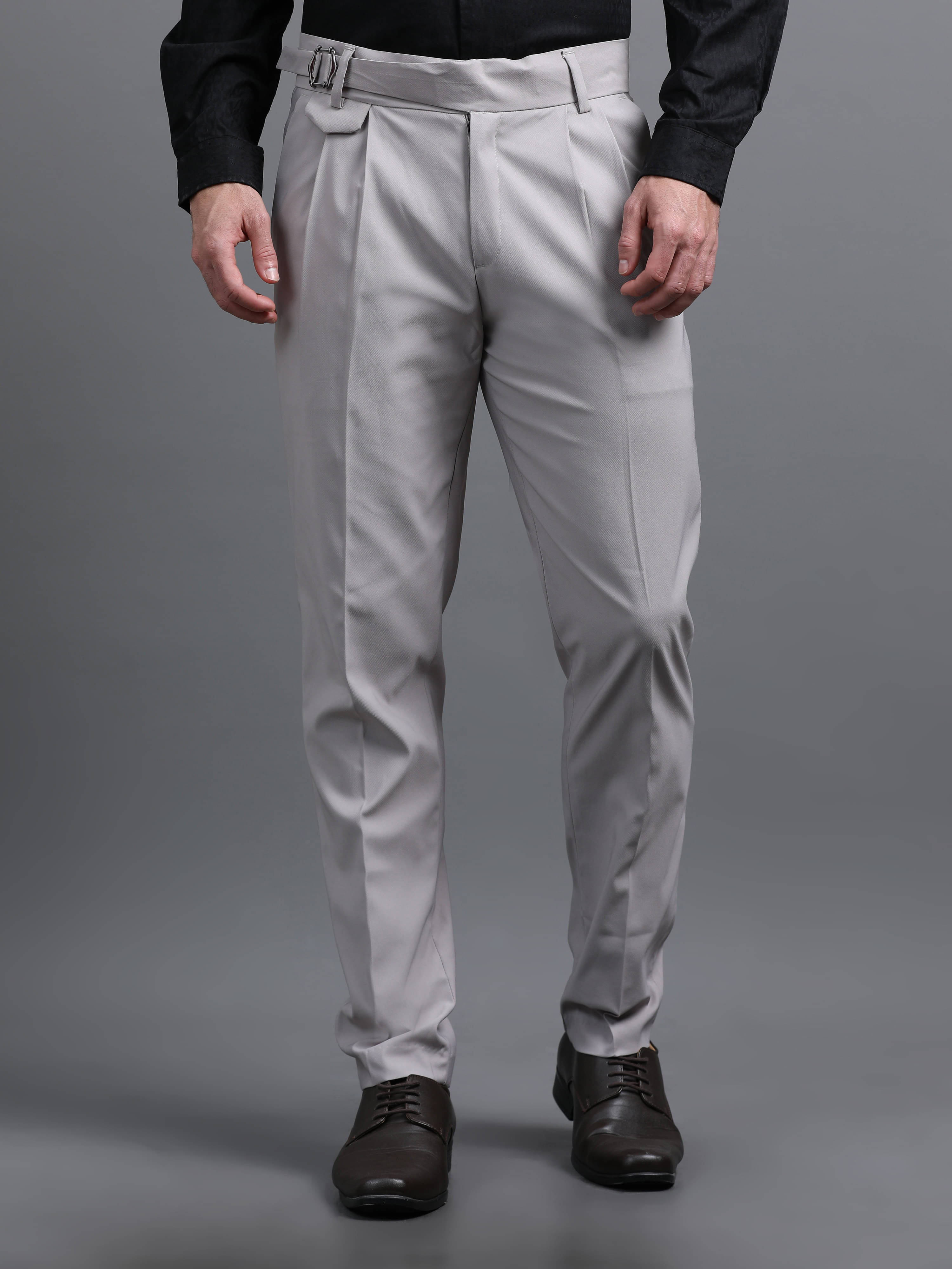     			Paul Street Regular Men's Formal Trouser - Light Grey ( Pack of 1 )