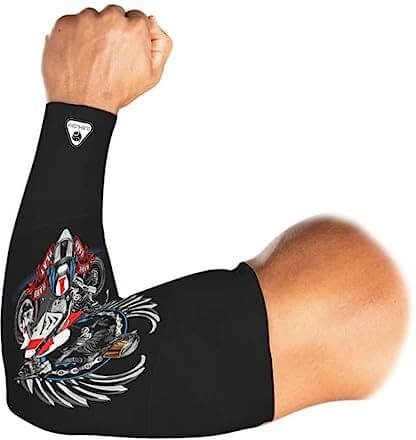     			SUBHUSHA Black Printed Riding Sleeves ( Single Set )