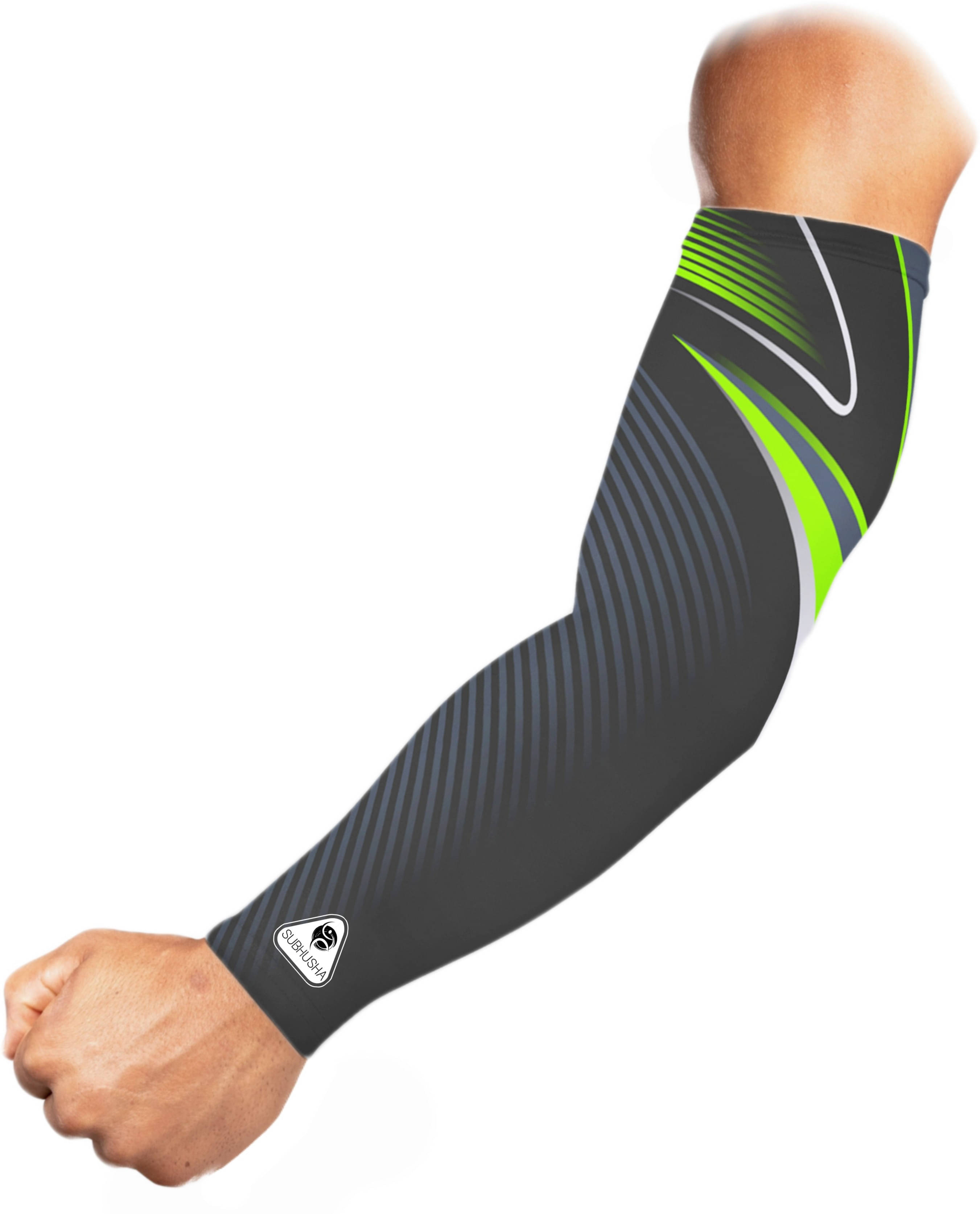     			SUBHUSHA Green Printed Riding Sleeves ( Single Set )