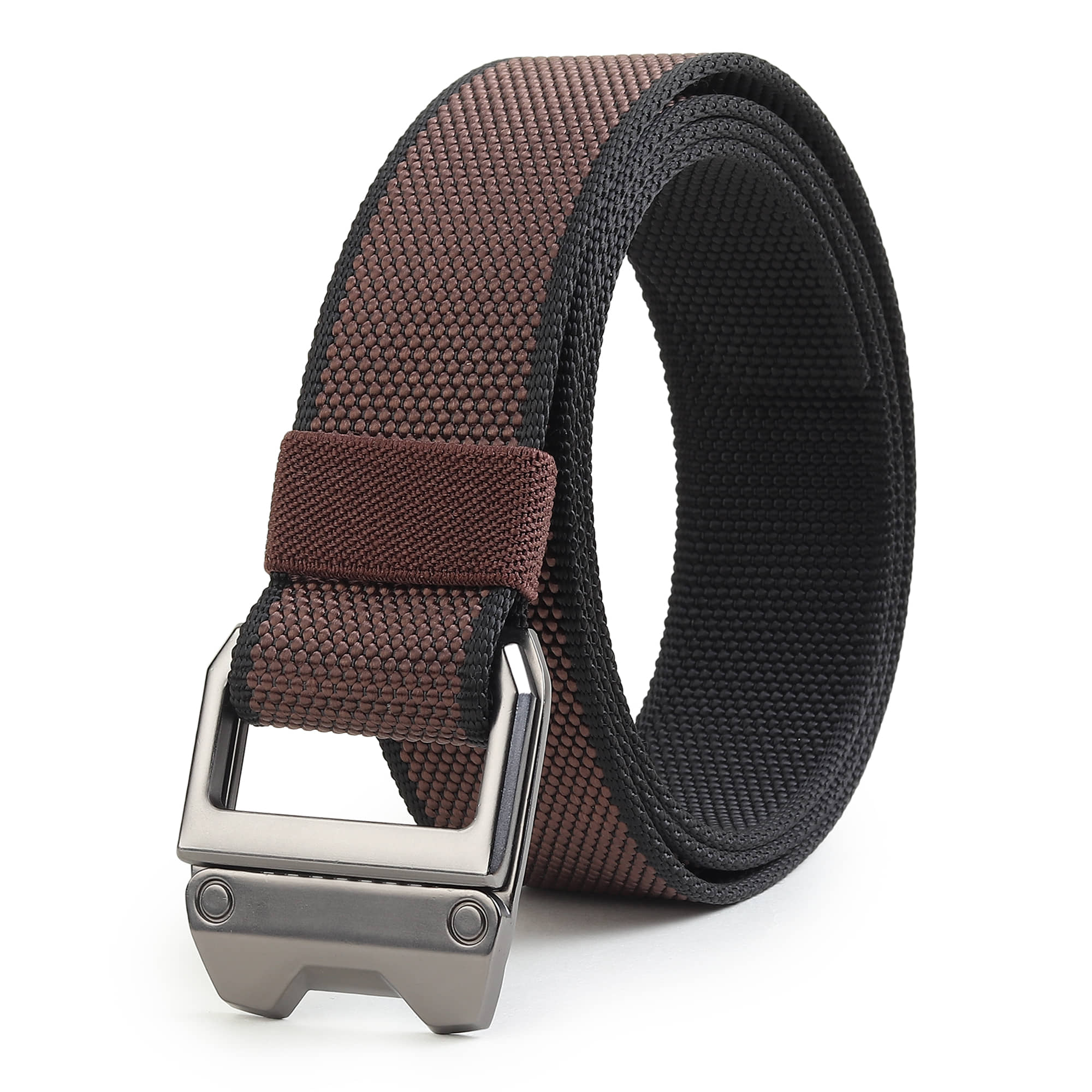 SUNSHOPPING - Brown Nylon Men's Casual Belt ( Pack of 1 )