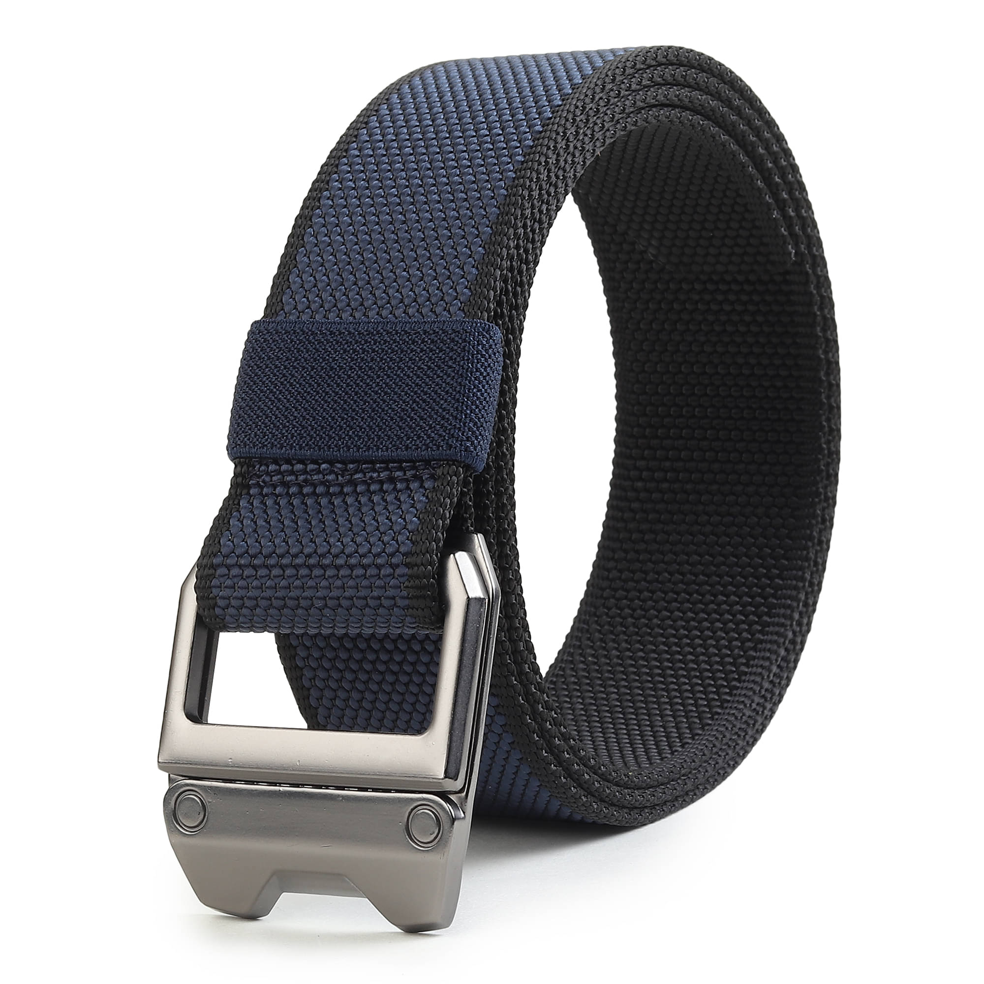 SUNSHOPPING - Navy Nylon Men's Casual Belt ( Pack of 1 ) SUNSHOPPING - Navy Nylon Men's Casual Belt ( Pack of 1 )