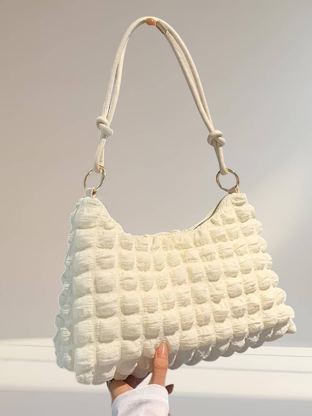     			gufrina Shoulder Bag Fabric Set of 1 ( White )