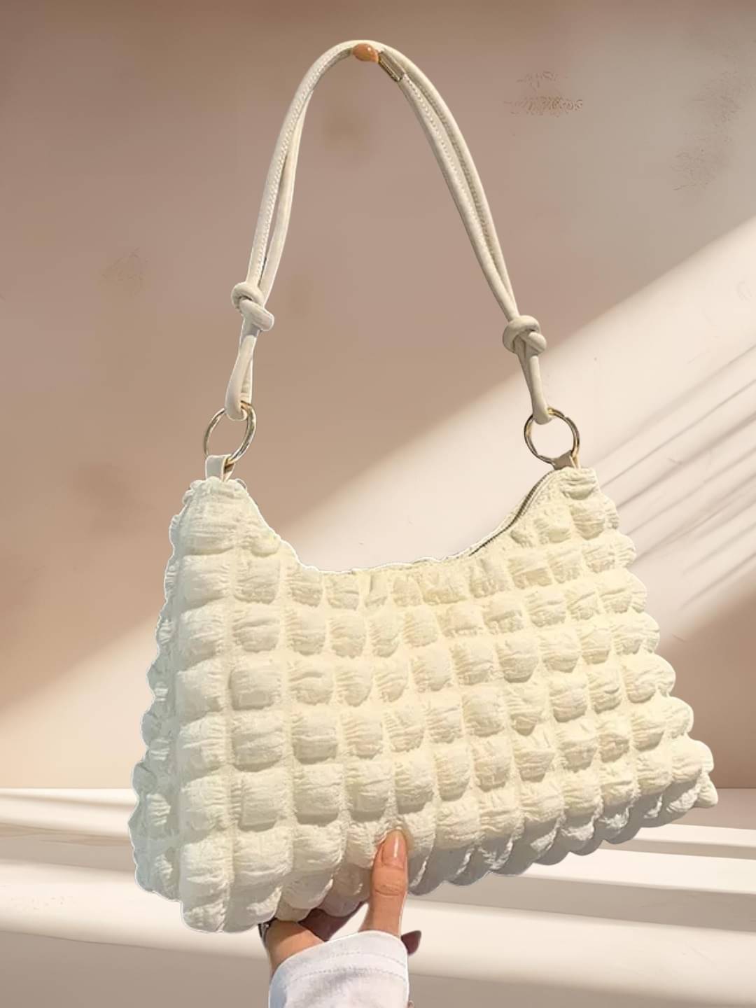     			gufrina Shoulder Bag Fabric Set of 1 ( White )