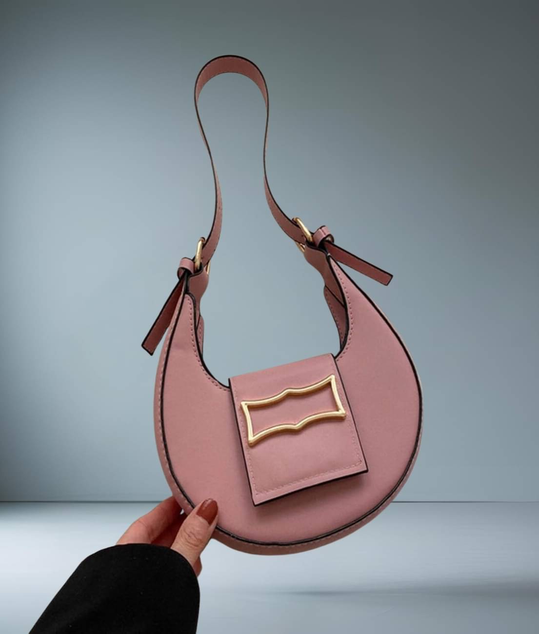     			gufrina Shoulder Bag Pure Leather Set of 1 ( Peach )