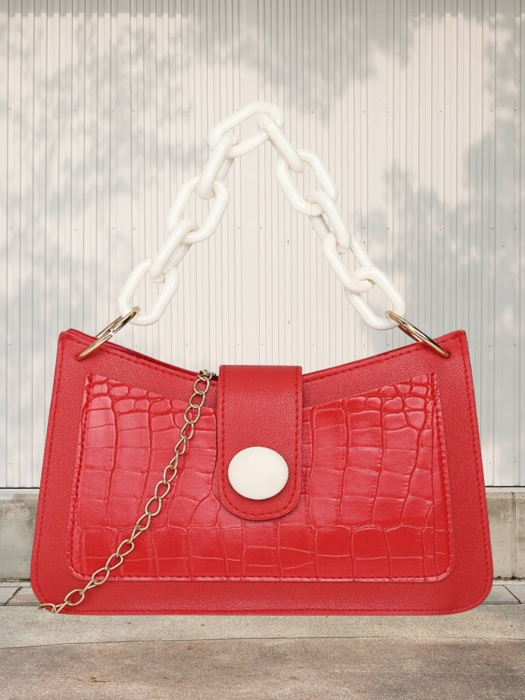     			gufrina Sling Bag PU Set of 1 ( Red )